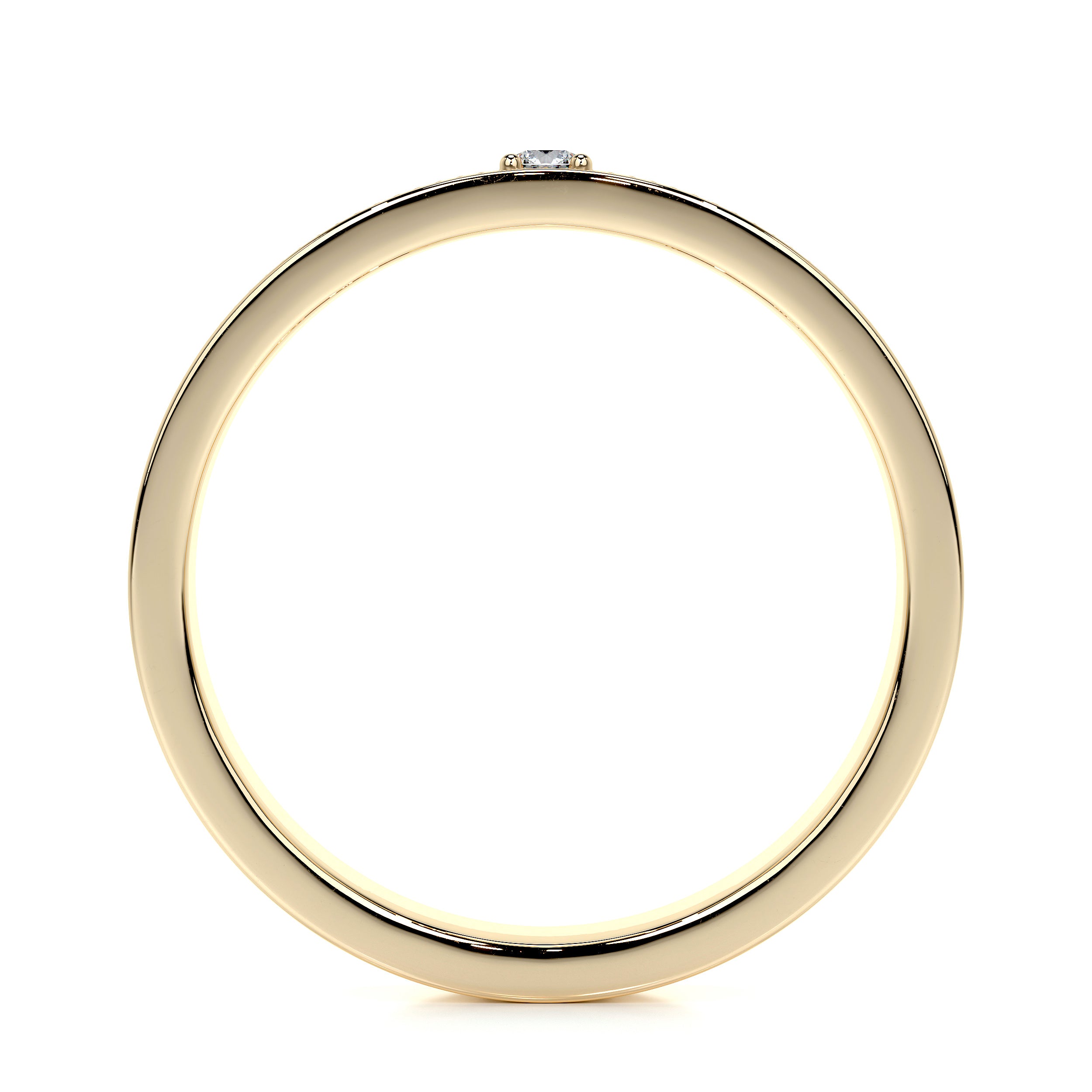 Sherry Lab Grown Diamond Wedding Ring (0.02 Carat) -18K Yellow Gold