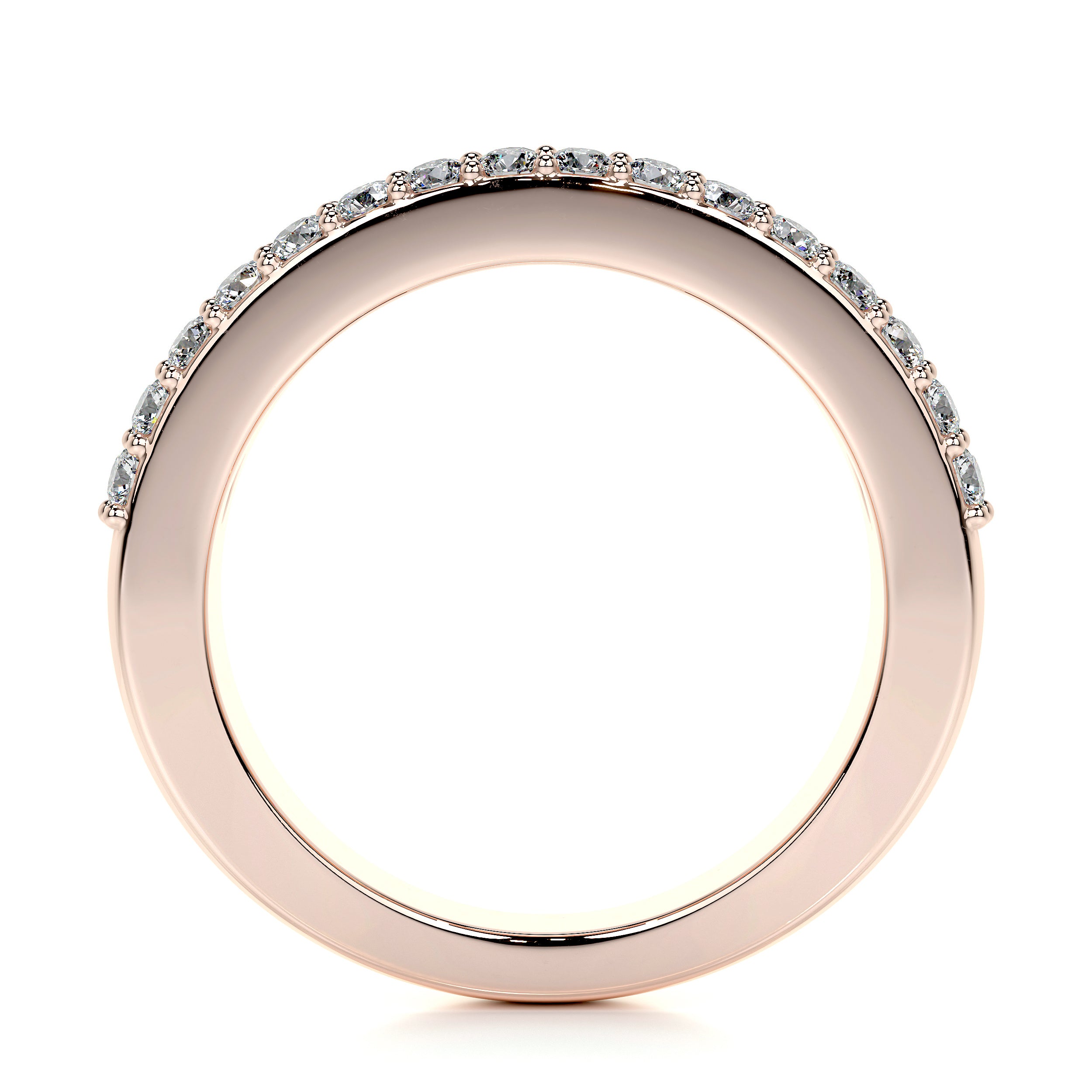 Nia Lab Grown Diamond Wedding Ring (2 Carat) -14K Rose Gold