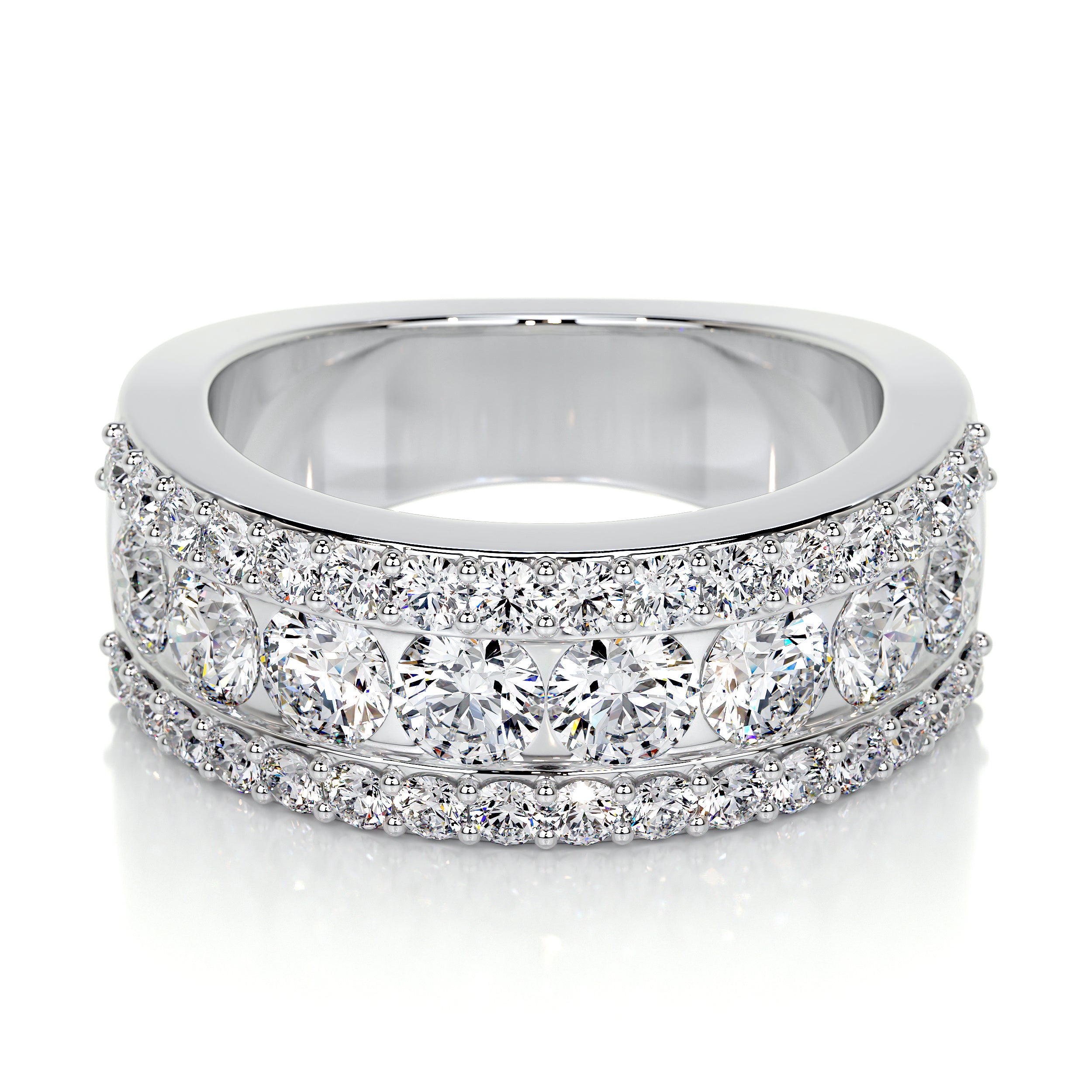Nia Lab Grown Diamond Wedding Ring (2 Carat) -Platinum