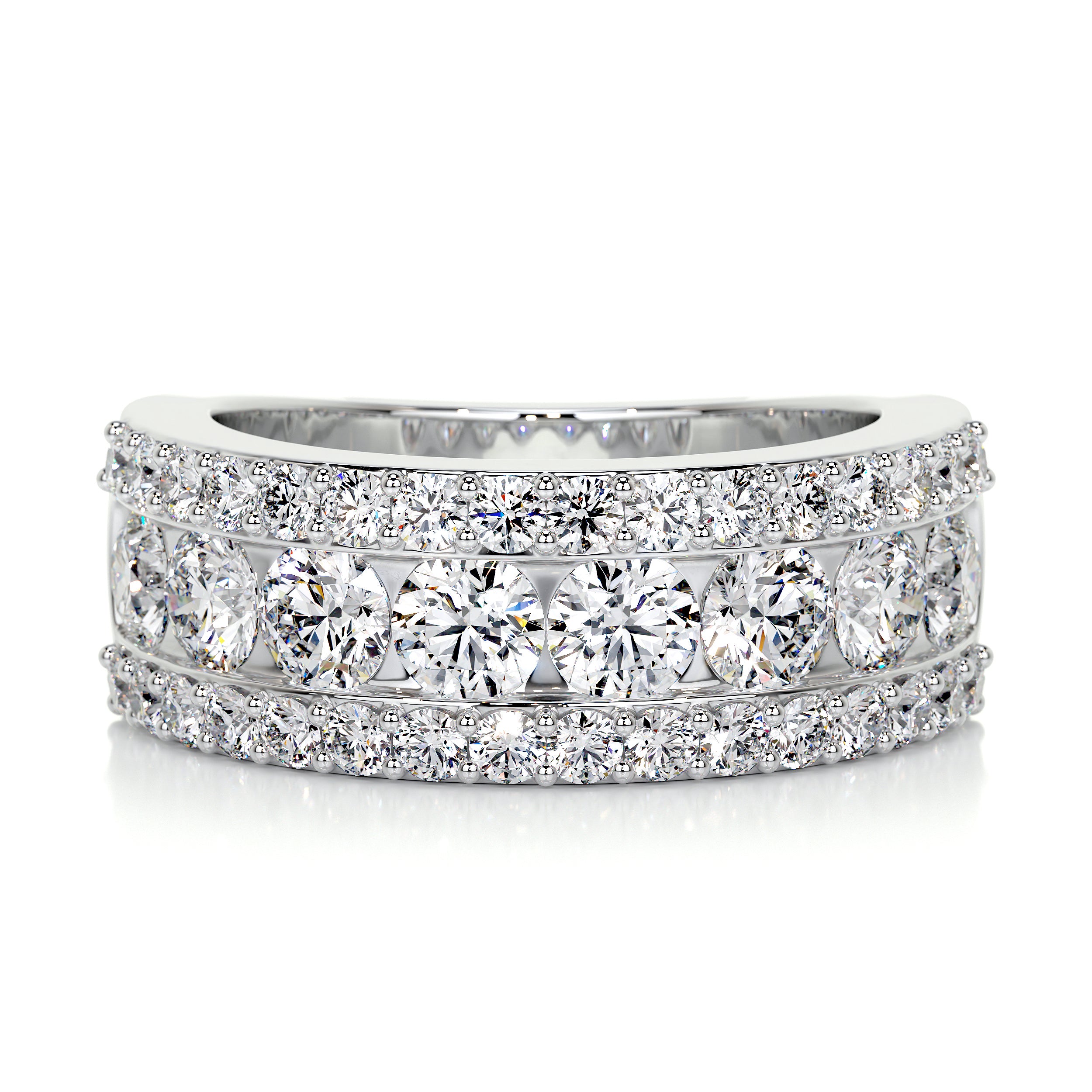 Nia Diamond Wedding Ring   (2 Carat) -14K White Gold