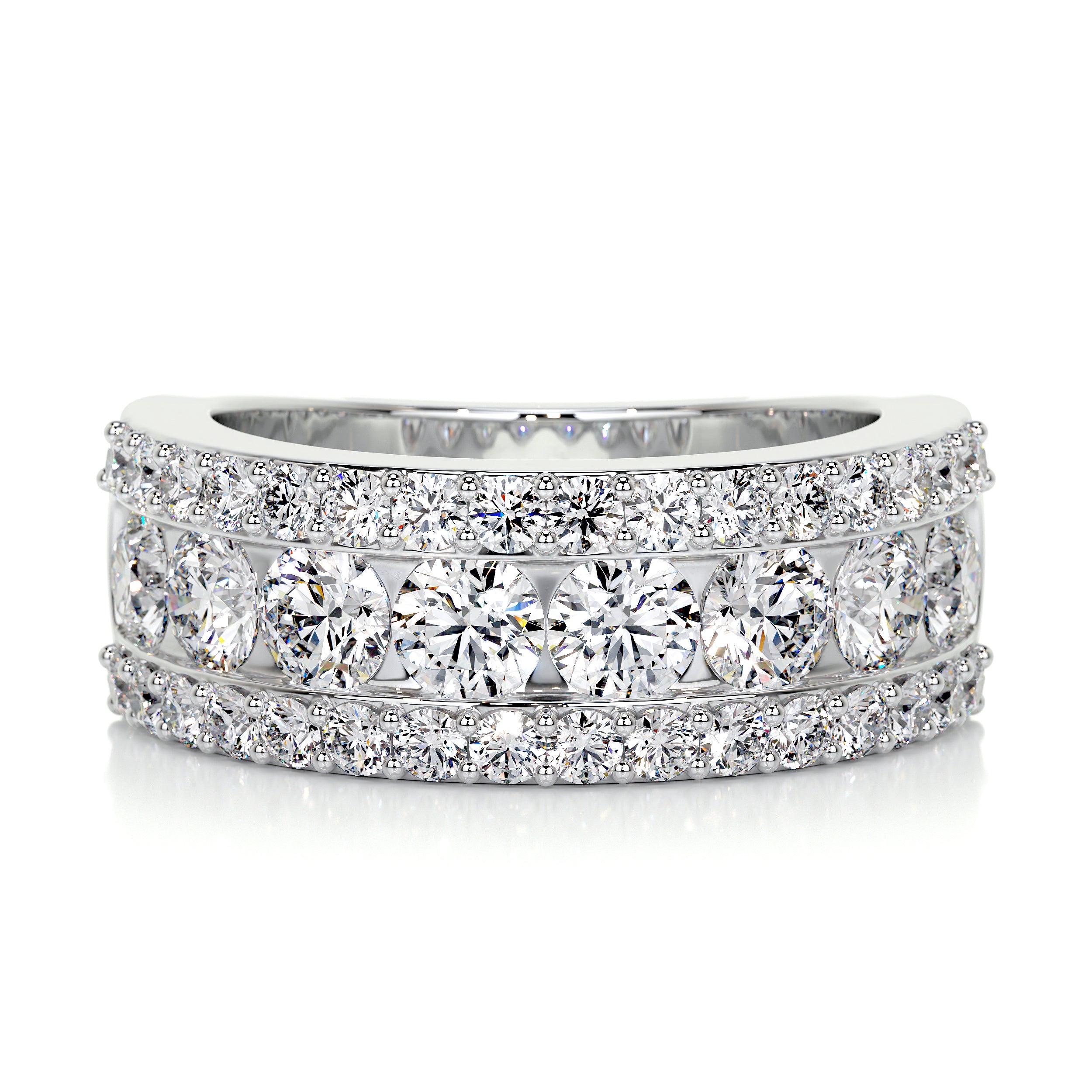 Nia Diamond Wedding Ring (2 Carat) -14K White Gold