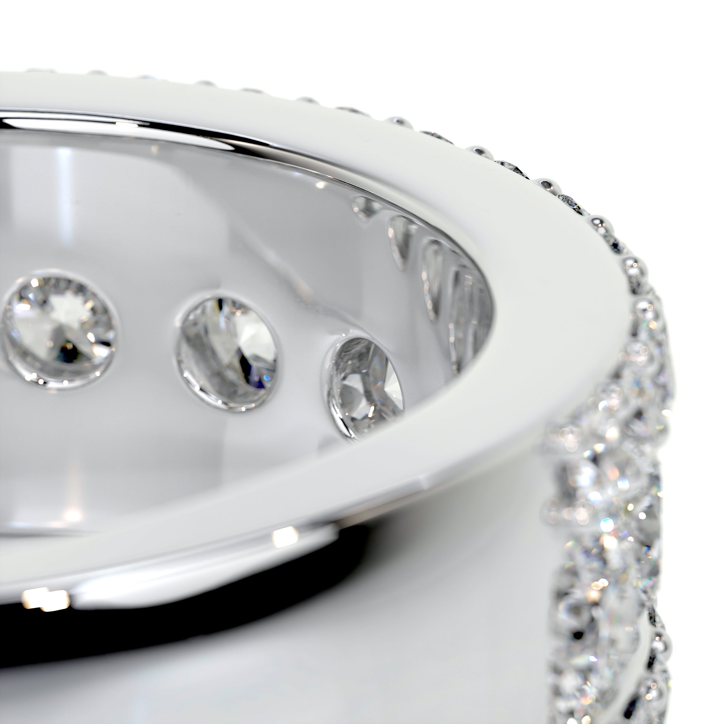 Nia Diamond Wedding Ring   (2 Carat) -18K White Gold