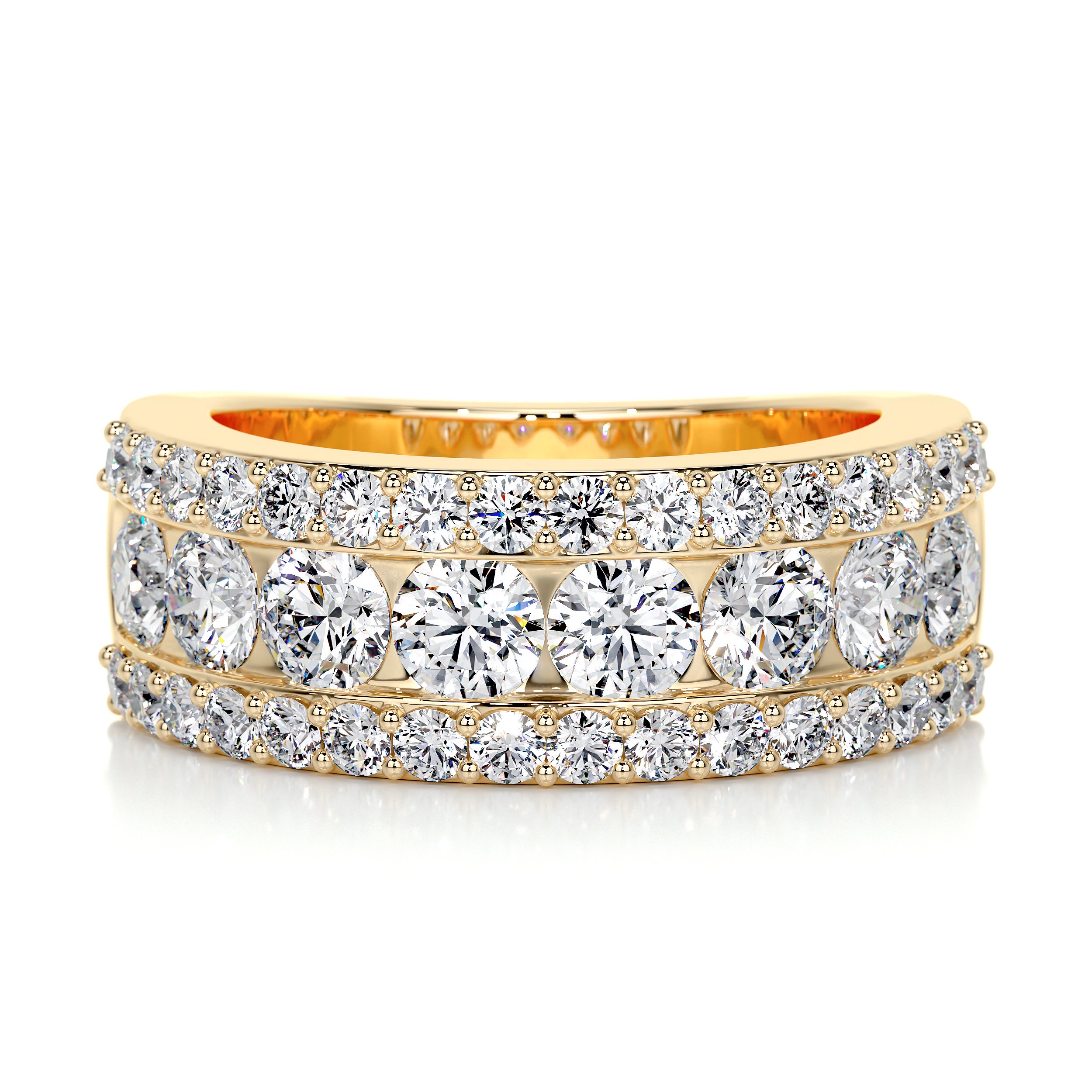 Nia Diamond Wedding Ring (2 Carat) -18K Yellow Gold