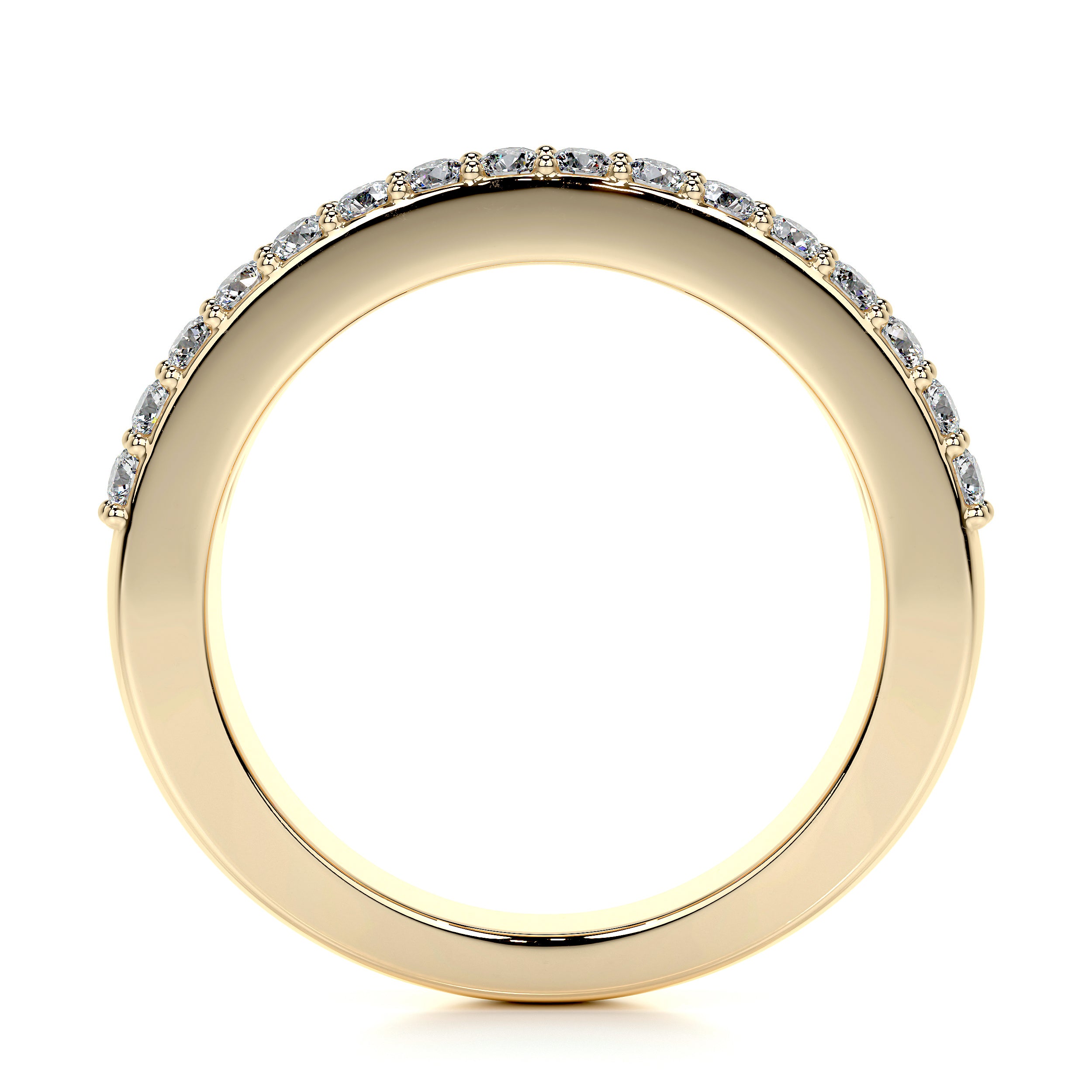 Nia Lab Grown Diamond Wedding Ring (2 Carat) -18K Yellow Gold