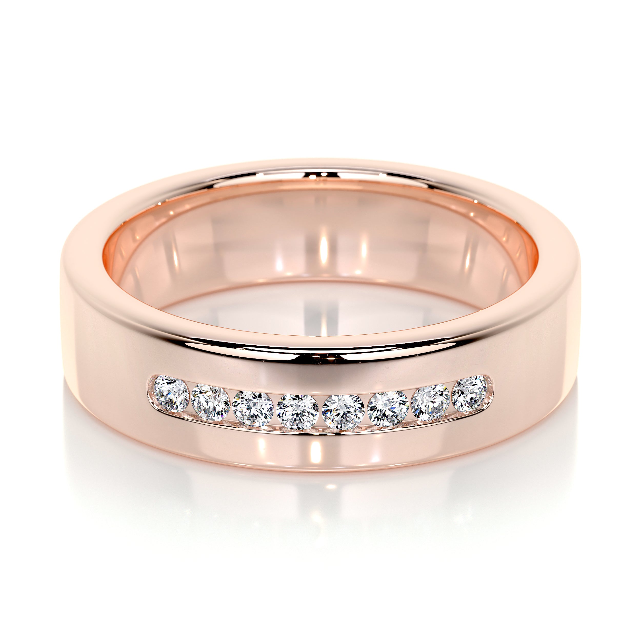 Nicky Wedding Band (0.20 Carat) -14K Rose Gold
