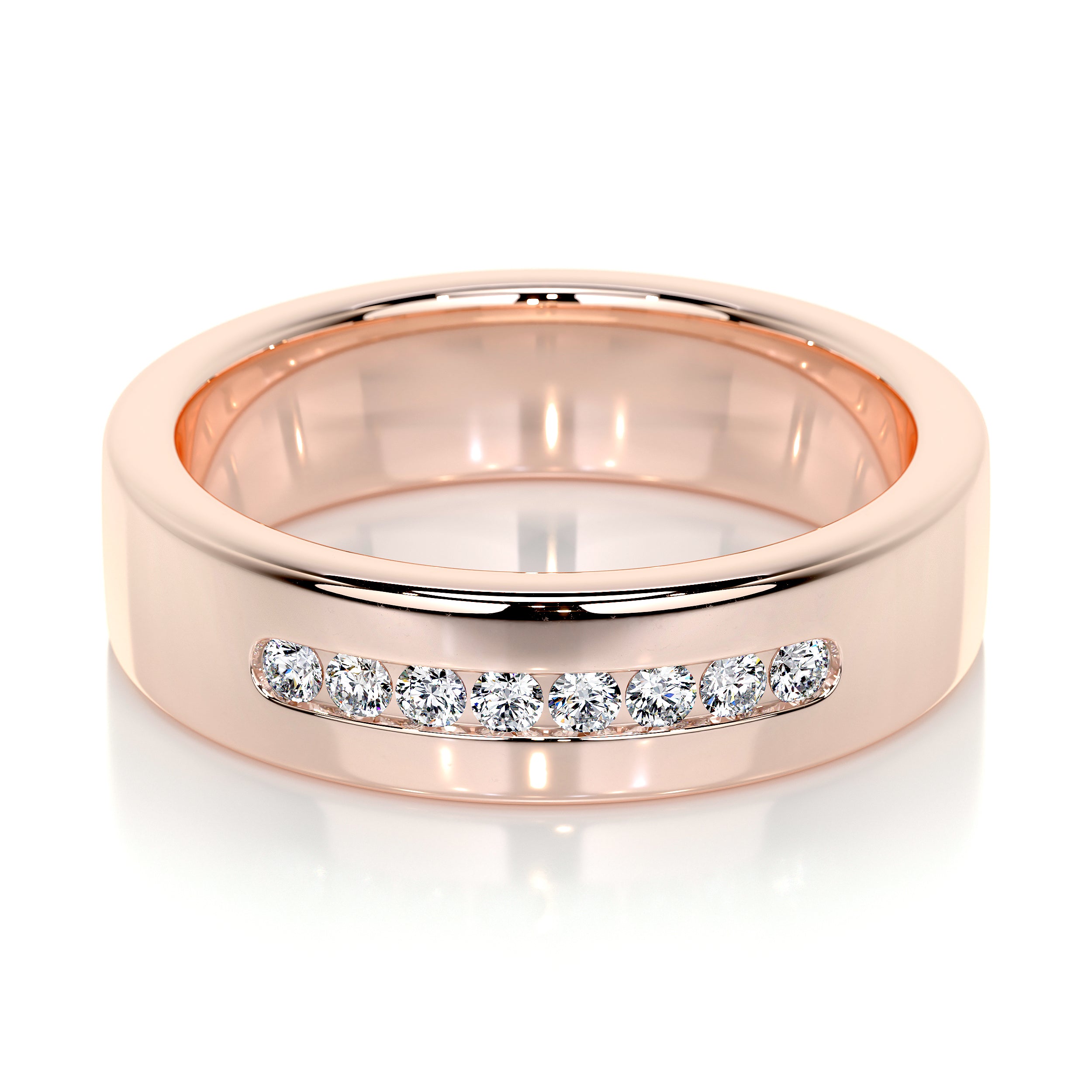 Nicky Wedding Band   (0.20 Carat) -14K Rose Gold