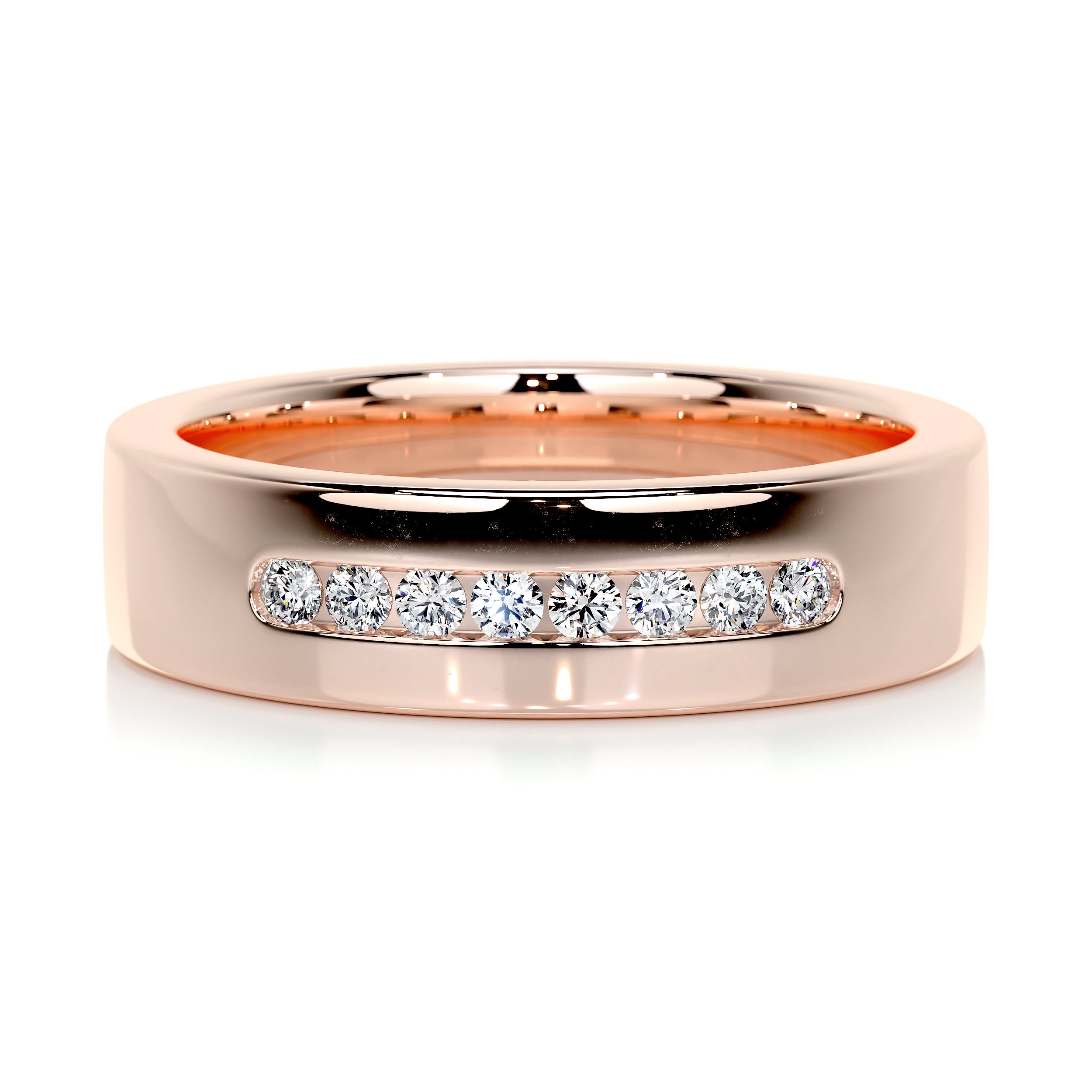 Nicky Wedding Band (0.20 Carat) -14K Rose Gold
