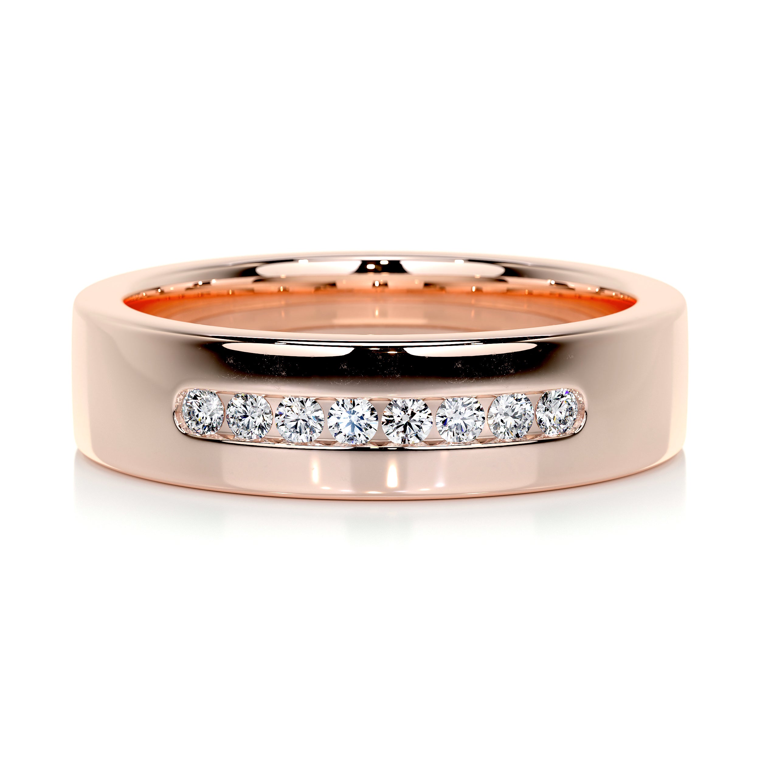 Nicky Wedding Band   (0.20 Carat) -14K Rose Gold