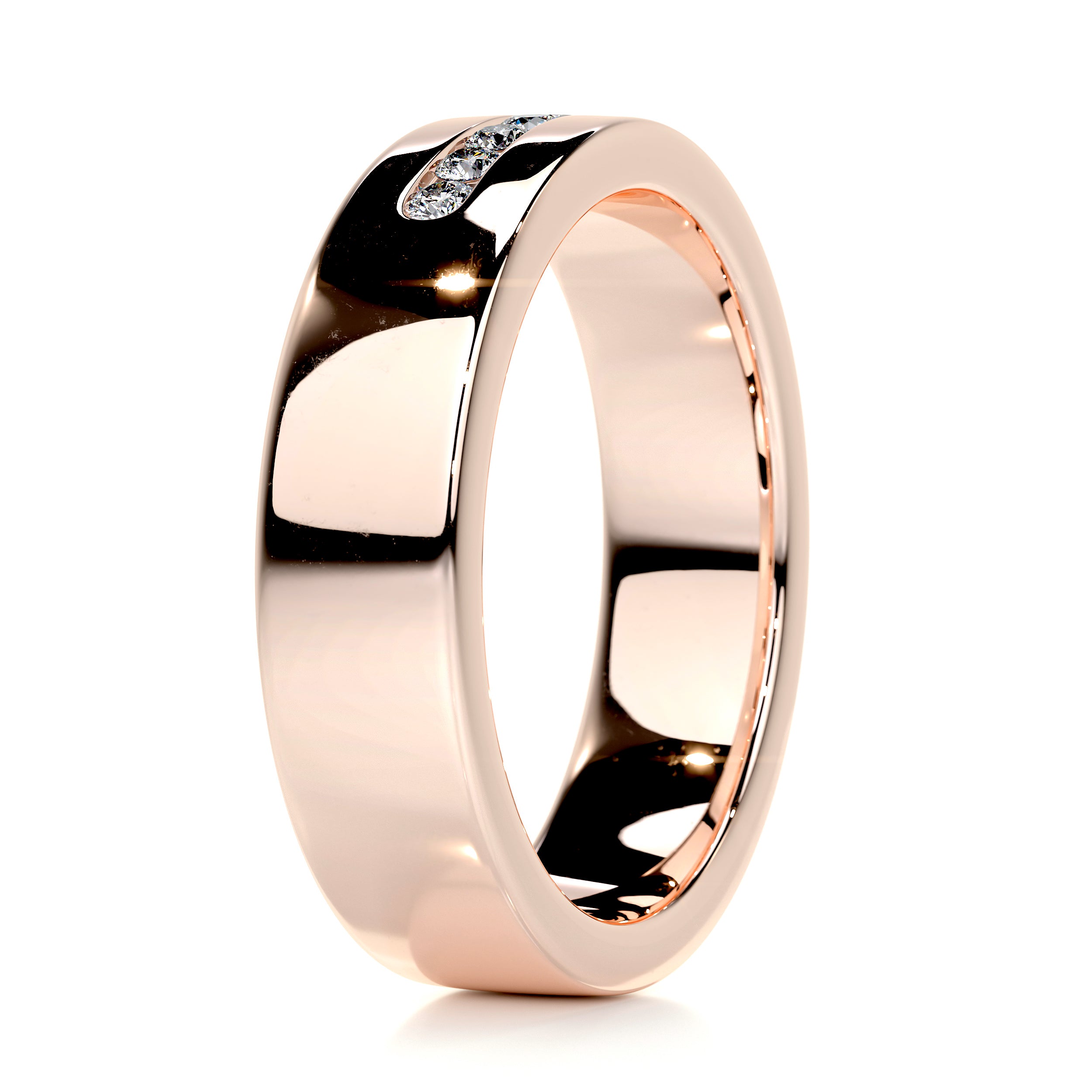 Nicky Wedding Band   (0.20 Carat) -14K Rose Gold