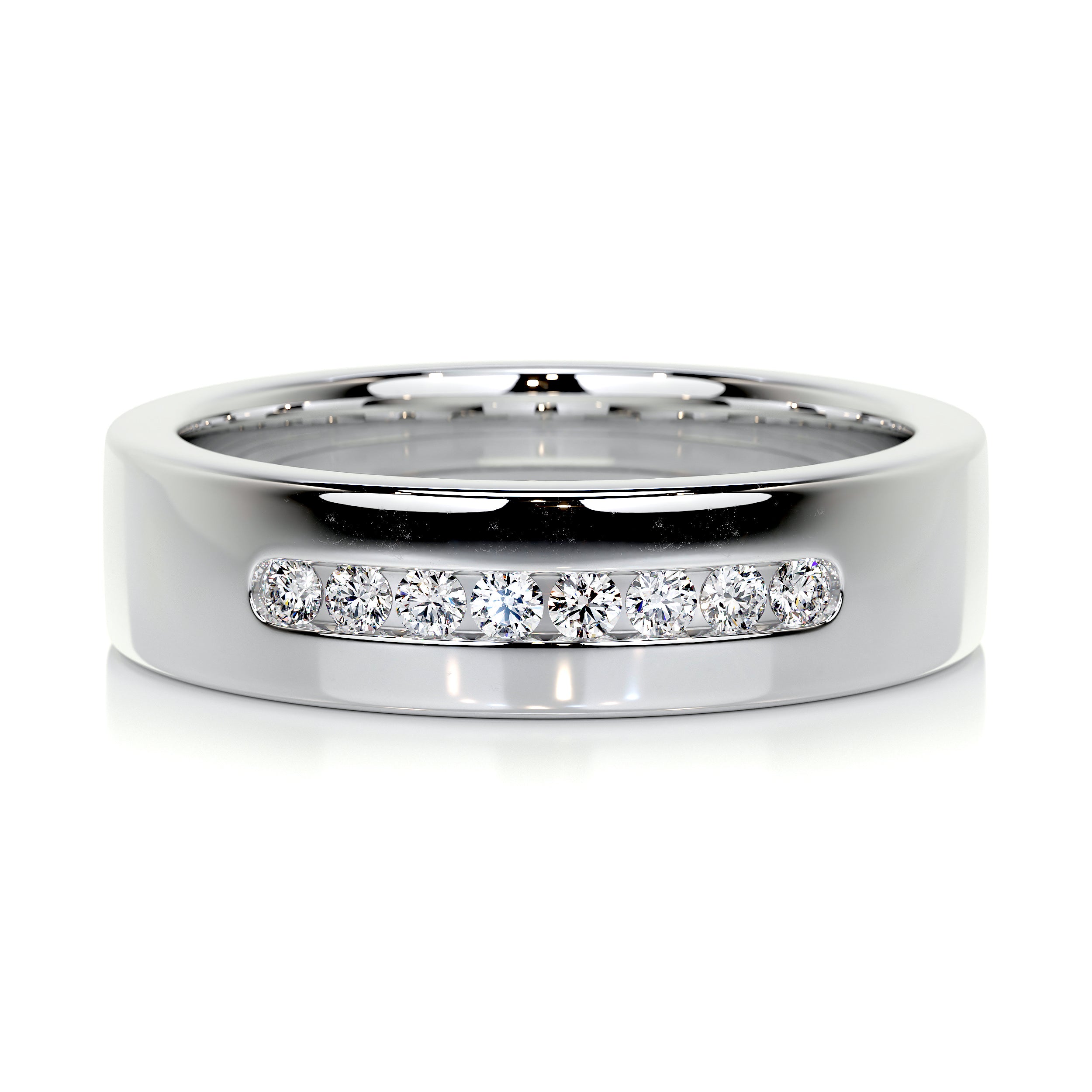 Nicky Wedding Band (0.20 Carat) -14K White Gold