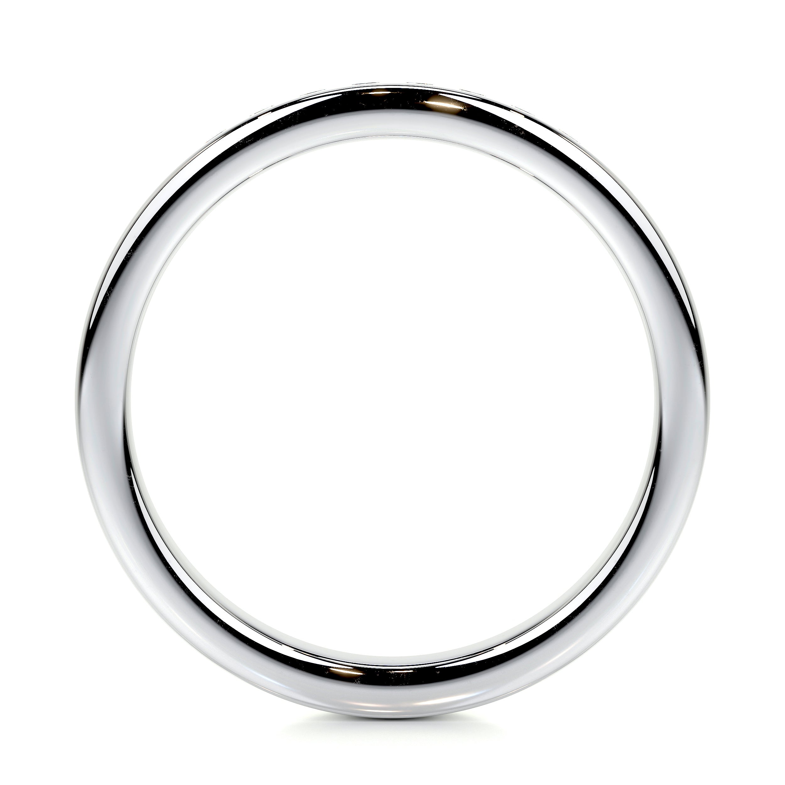 Nicky Wedding Band   (0.20 Carat) -14K White Gold