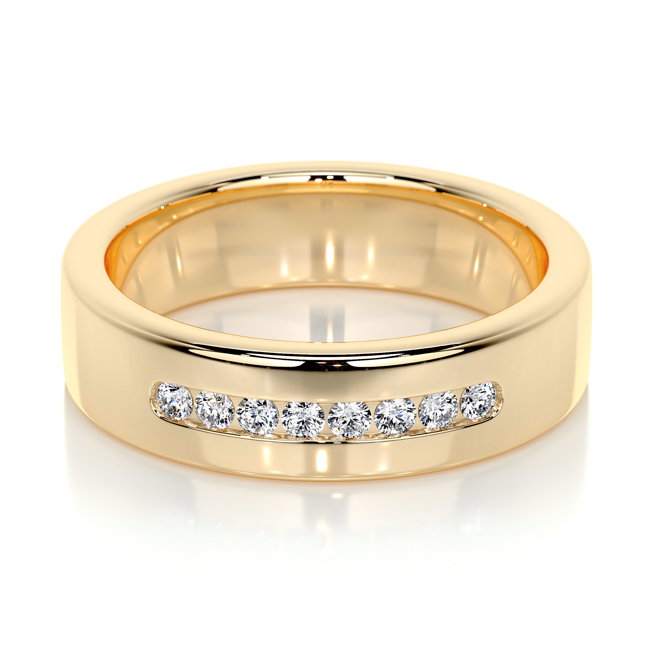 Nicky Wedding Band (0.20 Carat) -18K Yellow Gold
