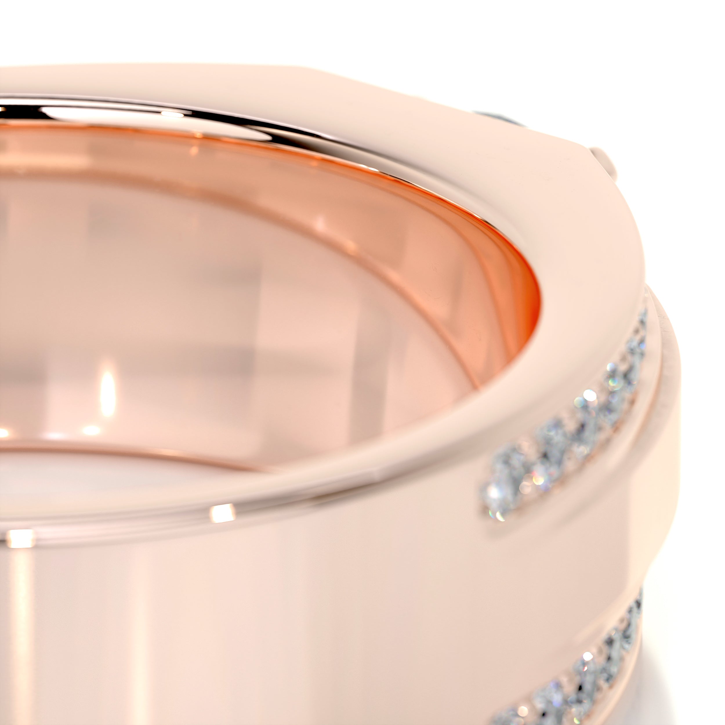 Raquel Diamond Wedding Band (1.25 Carat) -14K Rose Gold