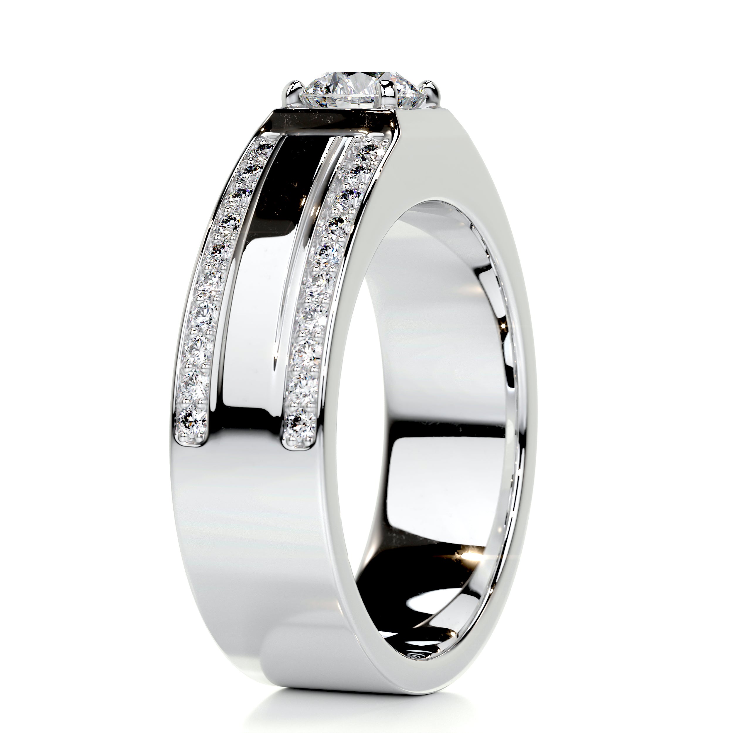 Raquel Diamond Wedding Band   (1.25 Carat) -14K White Gold