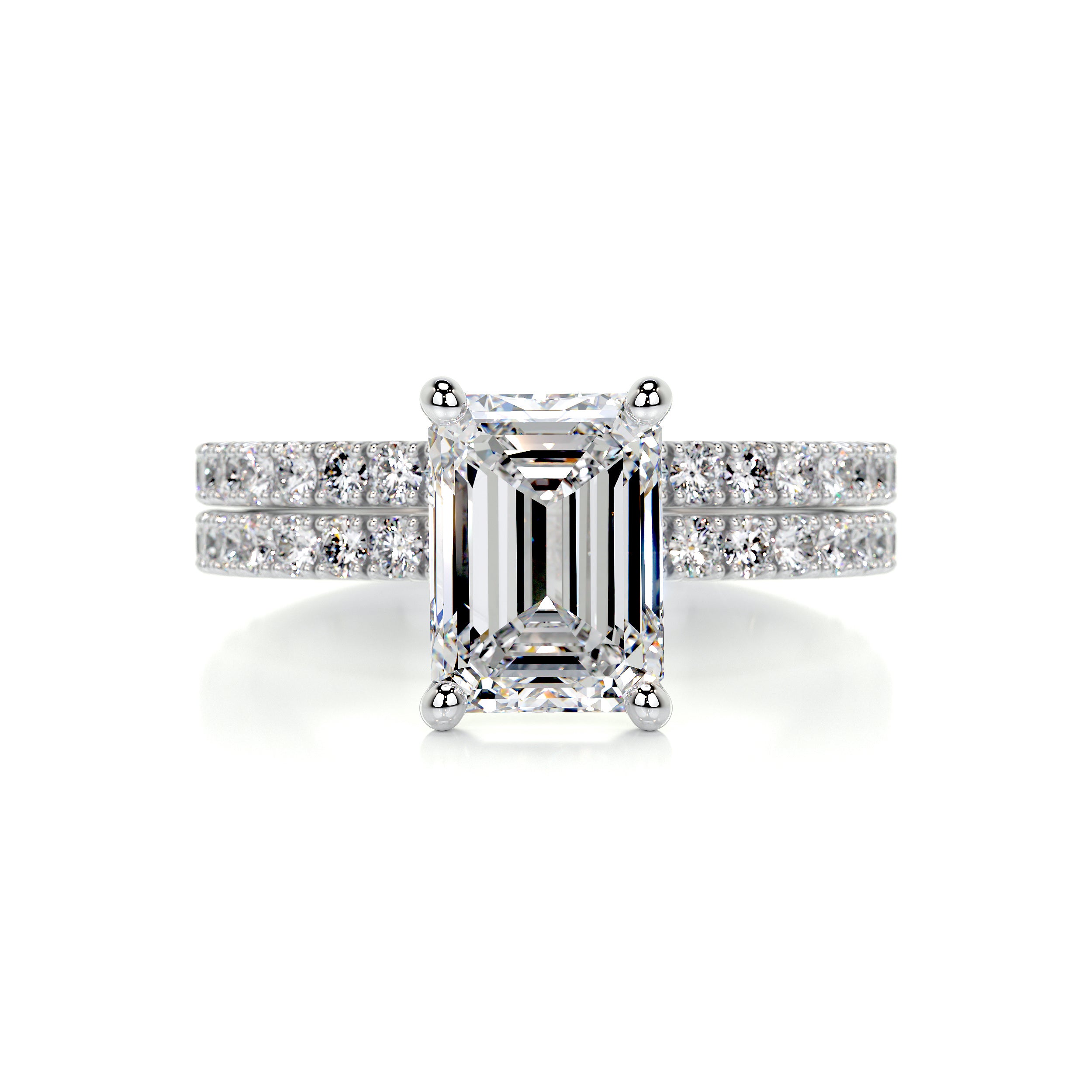 Royal Diamond Bridal Set -14K White Gold