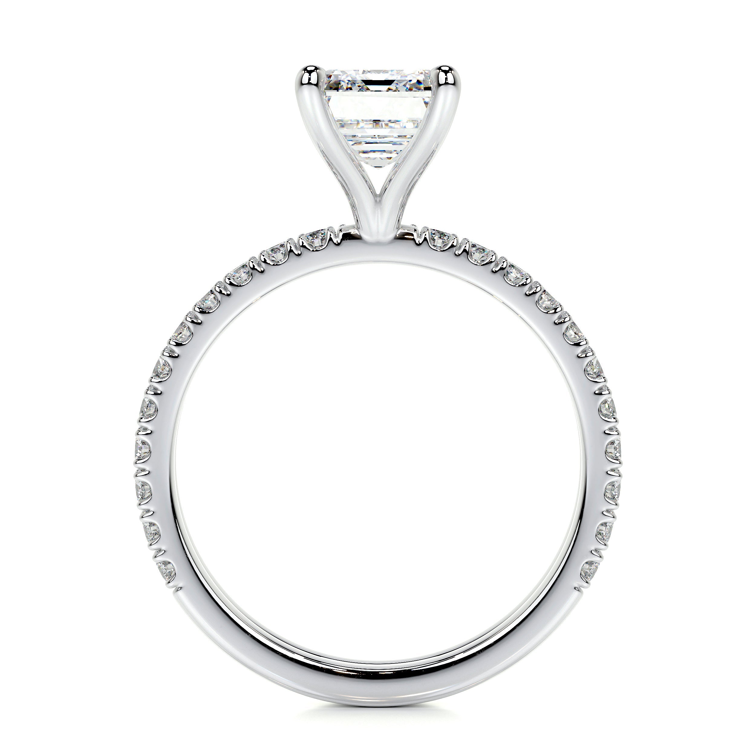 Royal Lab Grown Diamond Bridal Set   (2.5 Carat) -14K White Gold