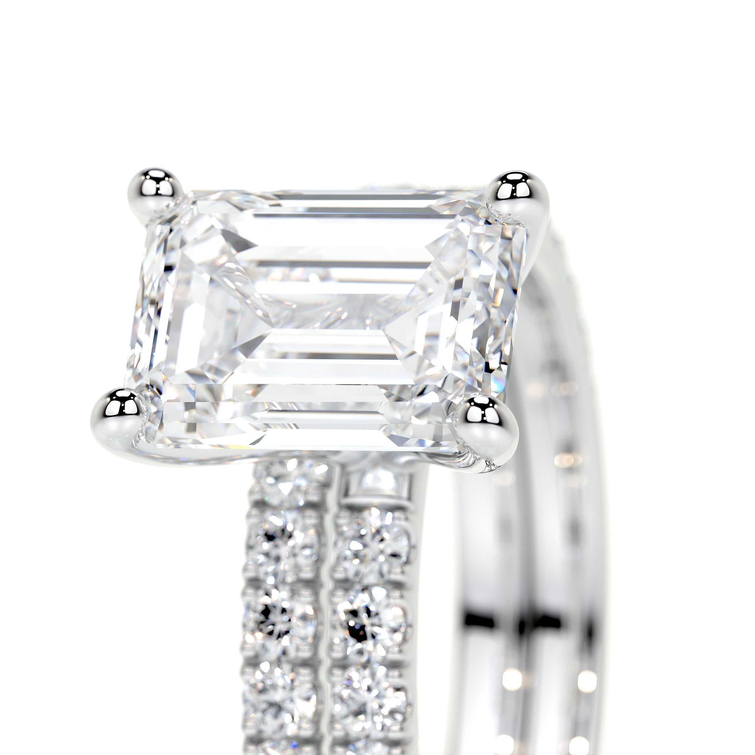 Royal Lab Grown Diamond Bridal Set   (2.5 Carat) -14K White Gold