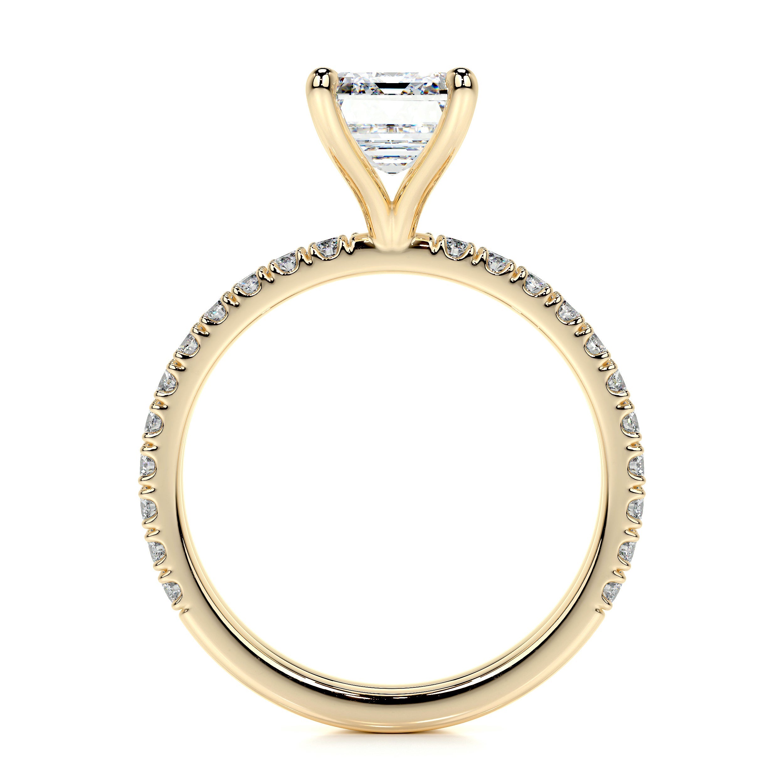 Royal Lab Grown Diamond Bridal Set (2.5 Carat) -18K Yellow Gold