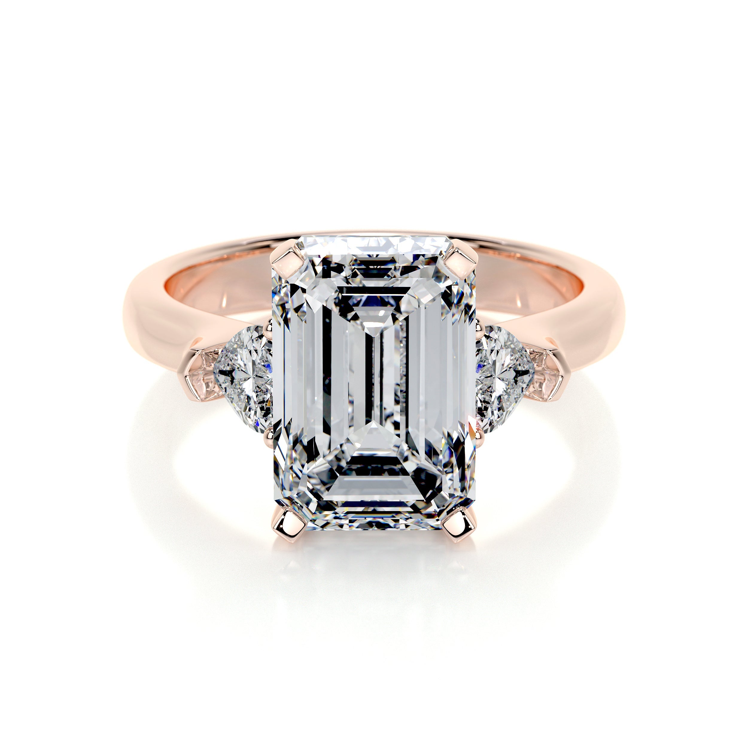 Kamala Lab Grown Diamond Ring (5.50 Carat) -14K Rose Gold