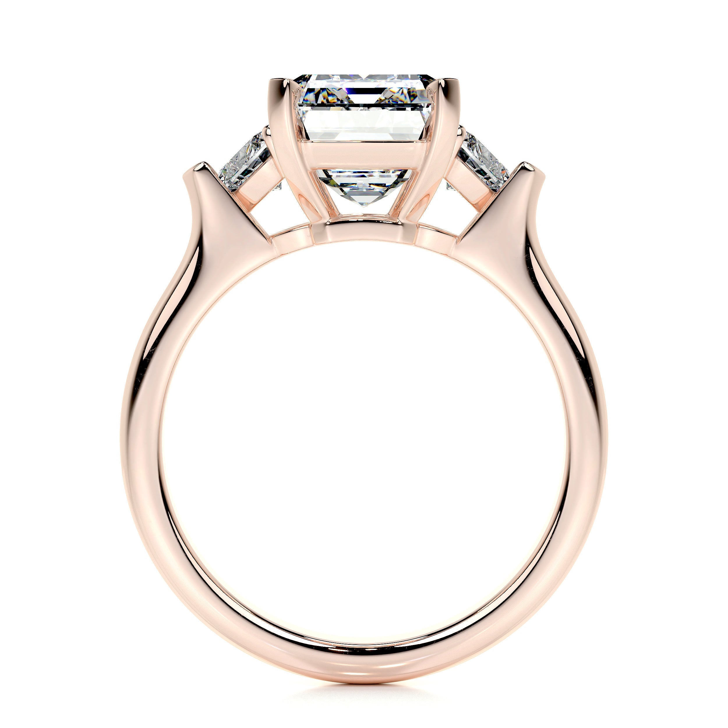 Kamala Lab Grown Diamond Ring   (5.50 Carat) -14K Rose Gold