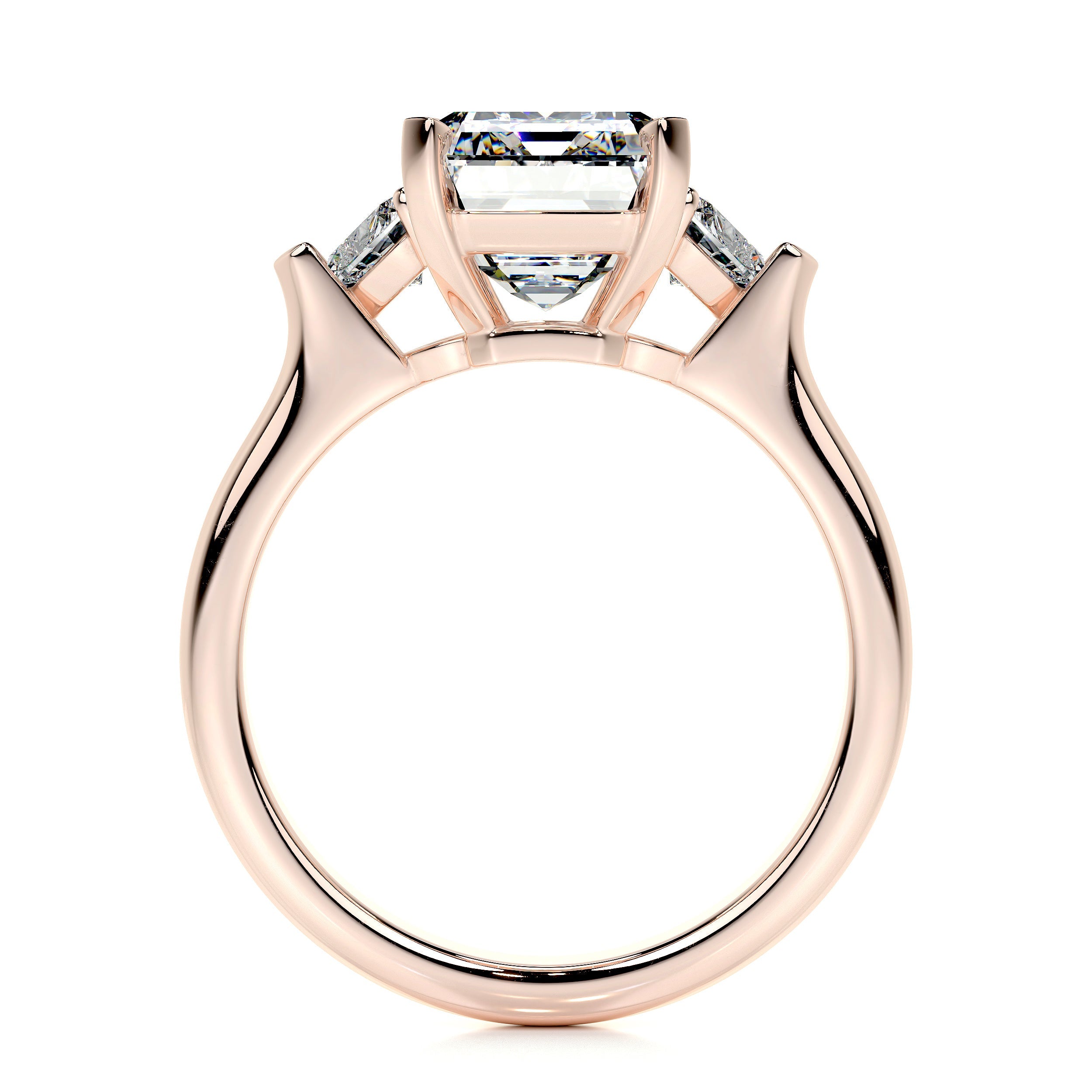 Kamala Lab Grown Diamond Ring (5.50 Carat) -14K Rose Gold
