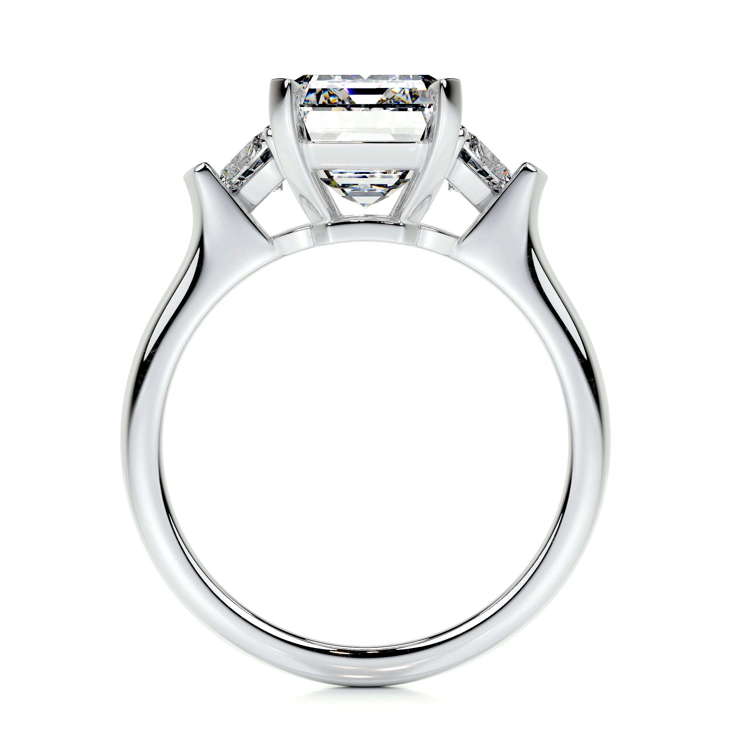 Kamala Lab Grown Diamond Ring   (5.50 Carat) -14K White Gold