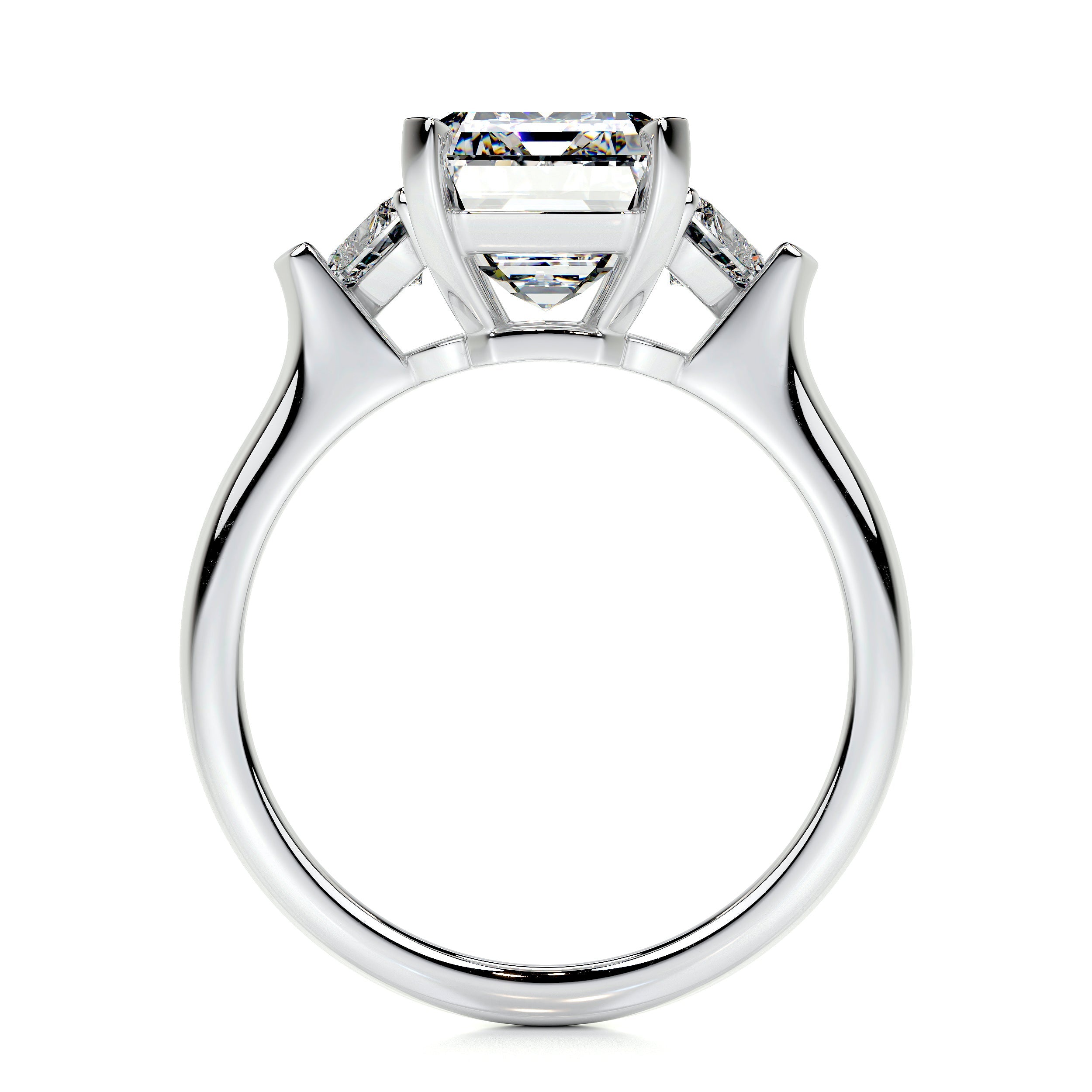 Kamala Lab Grown Diamond Ring (5.50 Carat) -18K White Gold