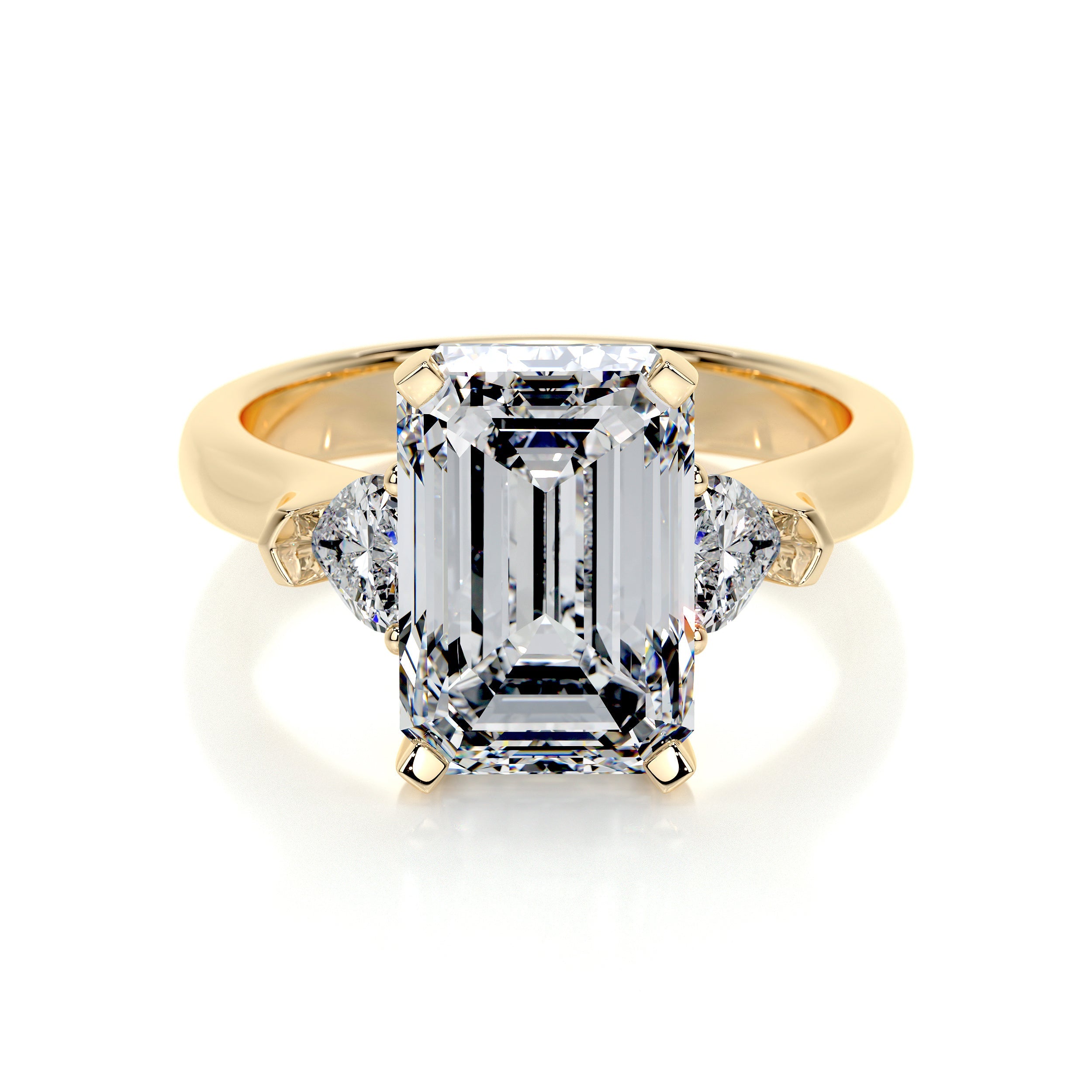 Kamala Lab Grown Diamond Ring (5.50 Carat) -18K Yellow Gold