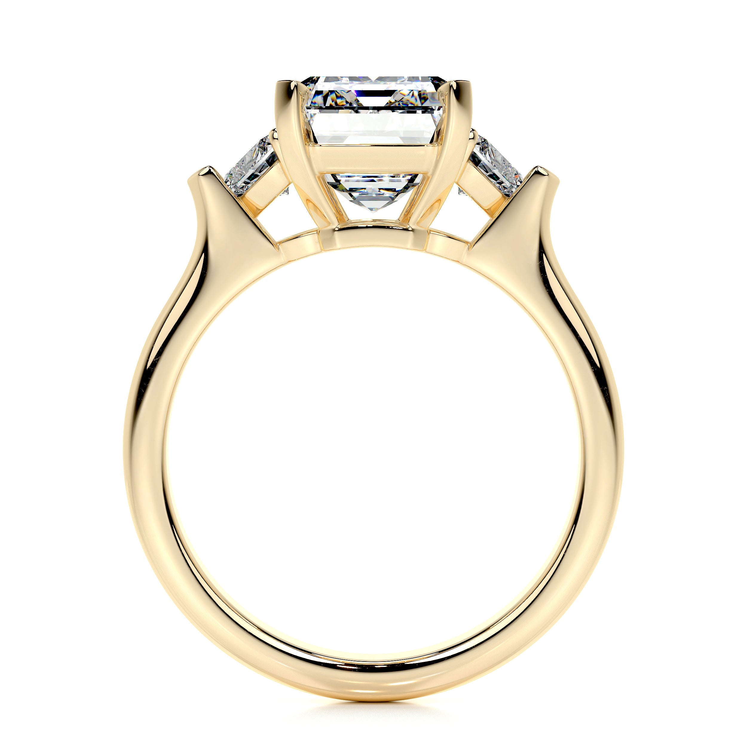 Kamala Lab Grown Diamond Ring (5.50 Carat) -18K Yellow Gold