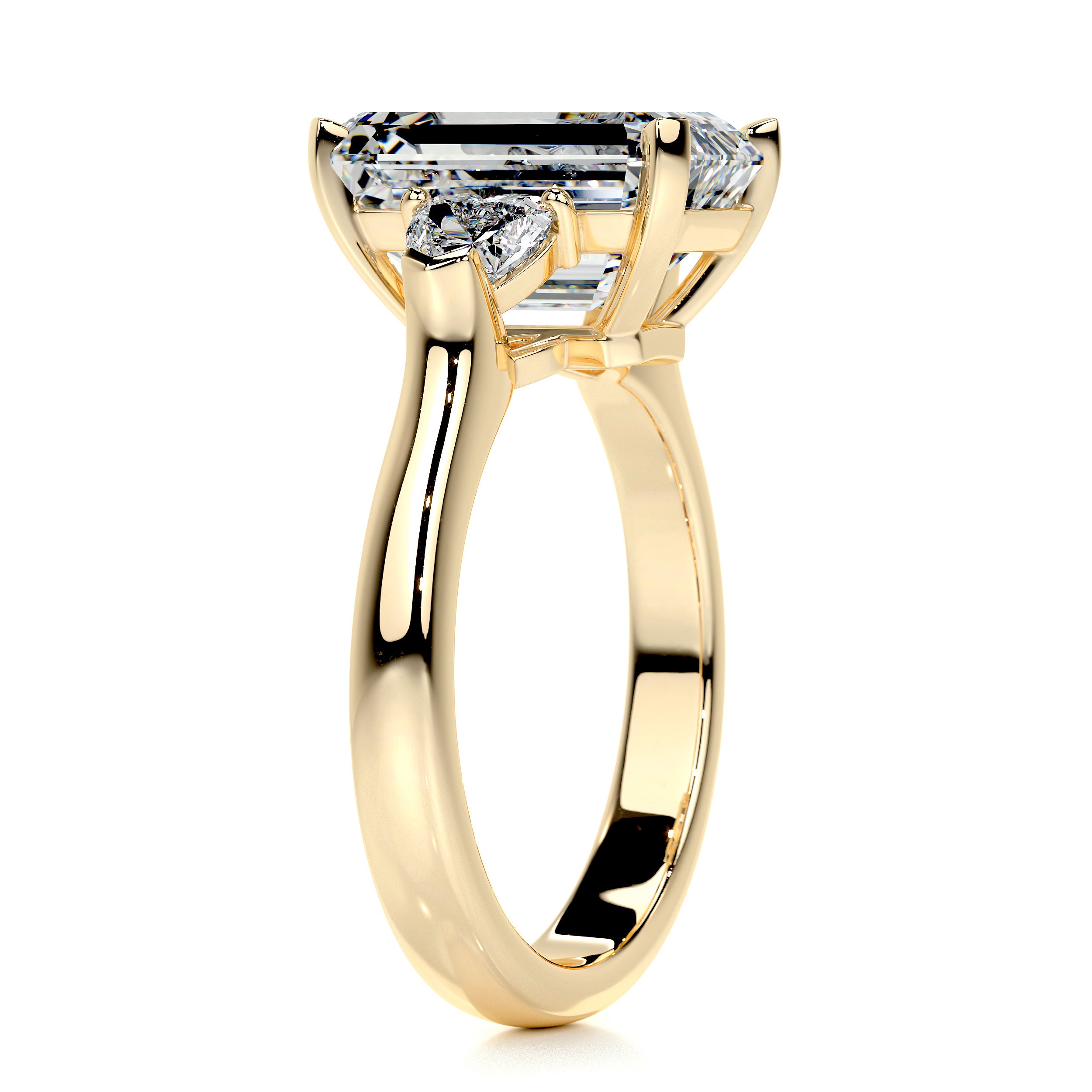 Kamala Diamond Engagement Ring -18K Yellow Gold