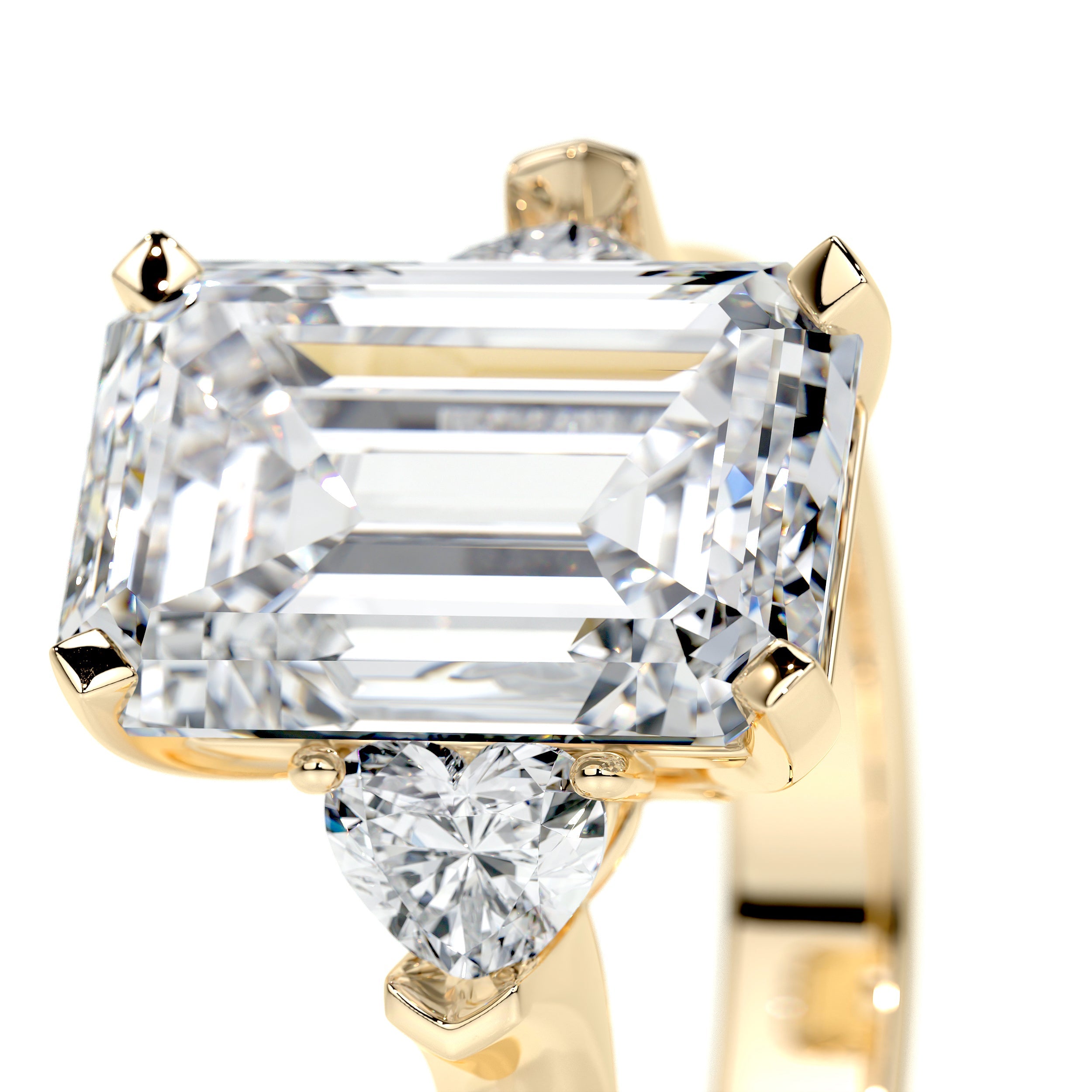Kamala Lab Grown Diamond Ring (5.50 Carat) -18K Yellow Gold