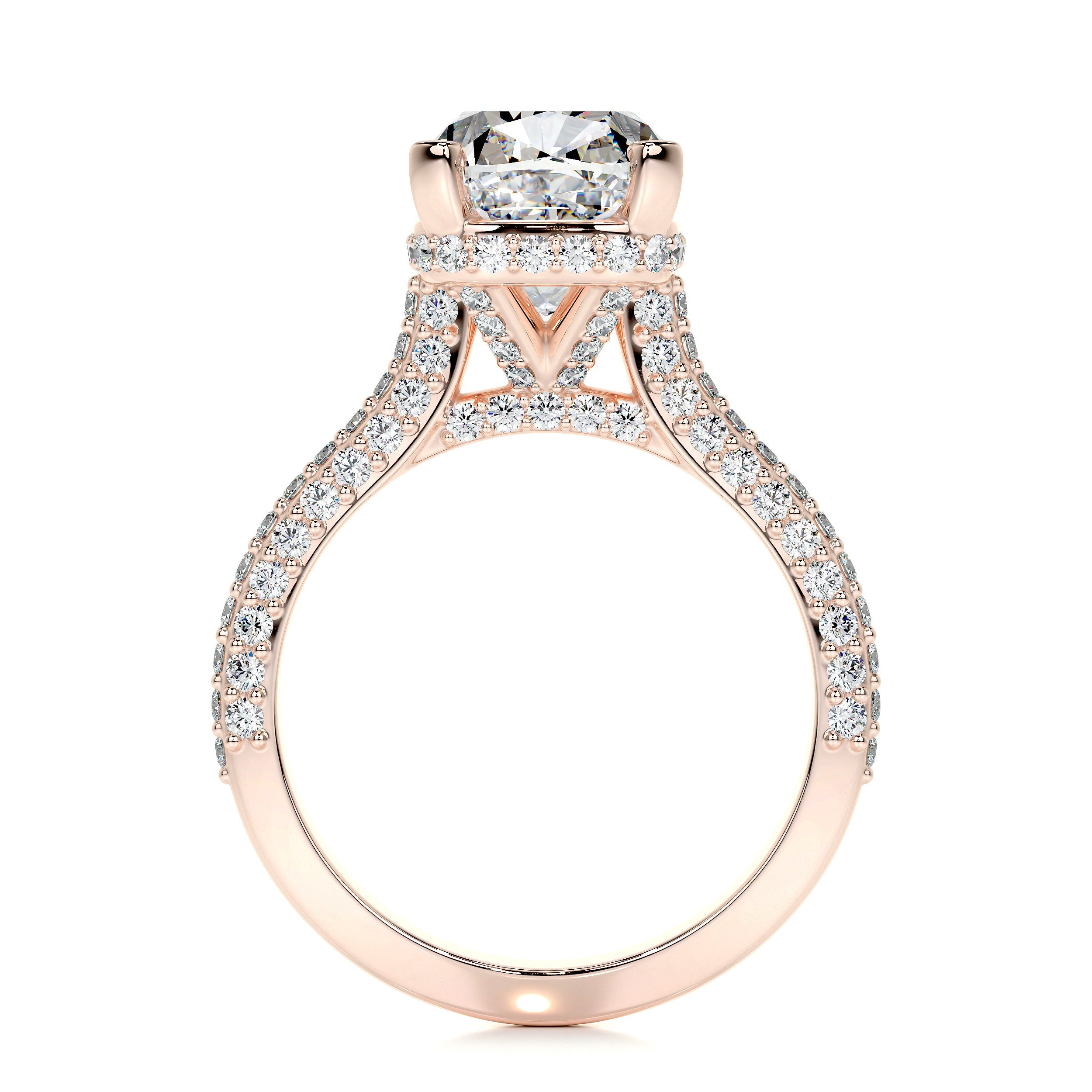 Joana Lab Grown Diamond Ring   (3 Carat) -14K Rose Gold