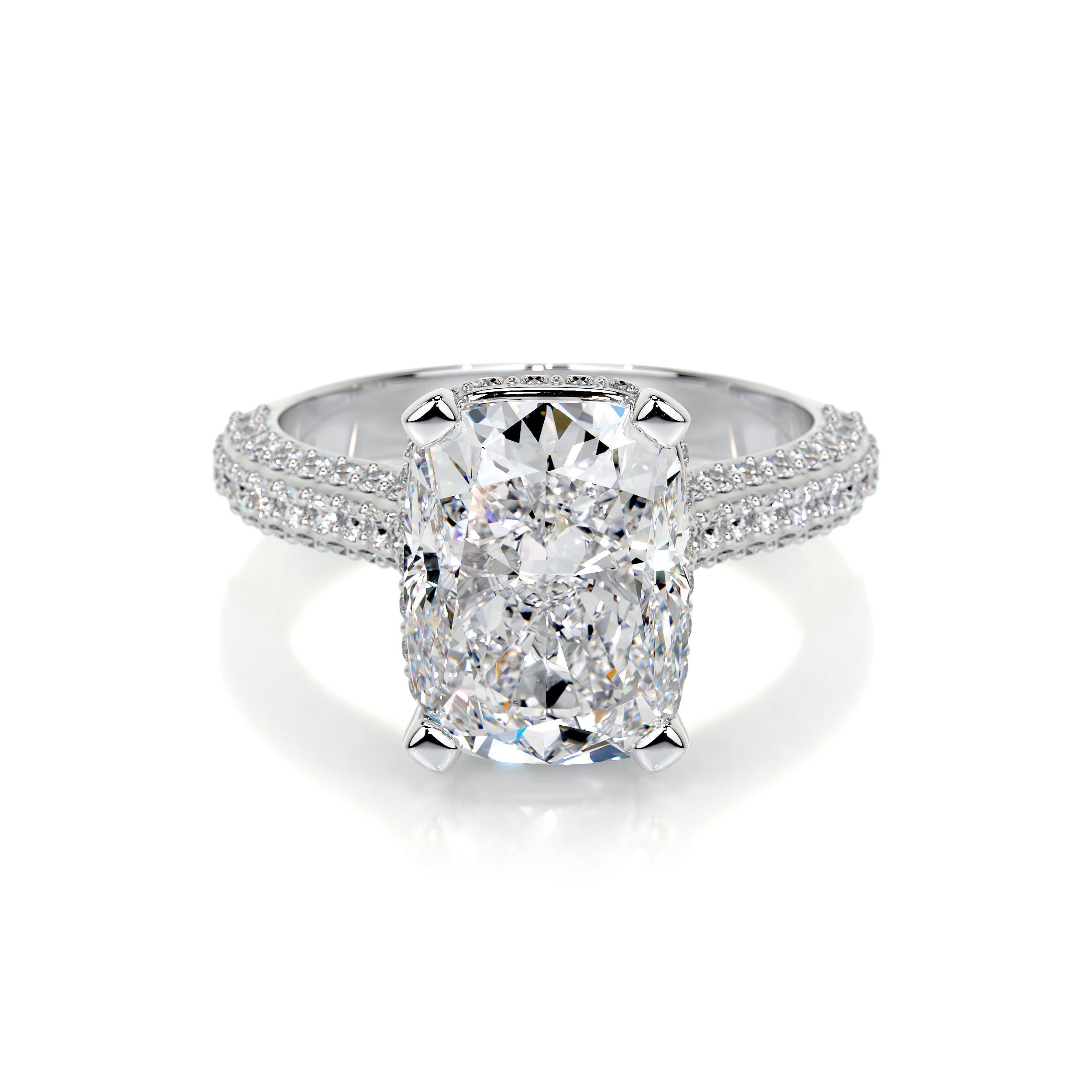 Joana Lab Grown Diamond Ring (3 Carat) -14K White Gold