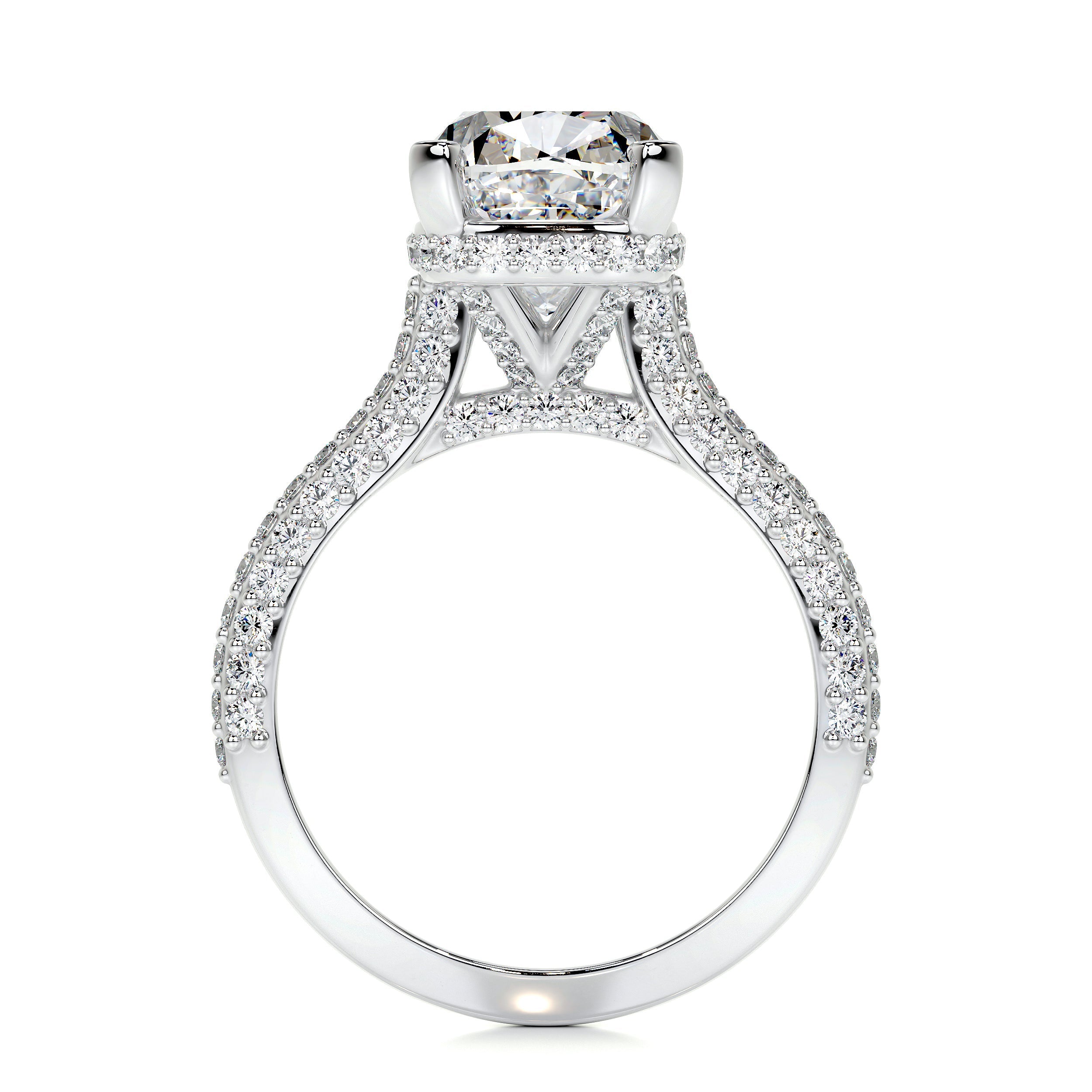 Joana Lab Grown Diamond Ring (3 Carat) -14K White Gold