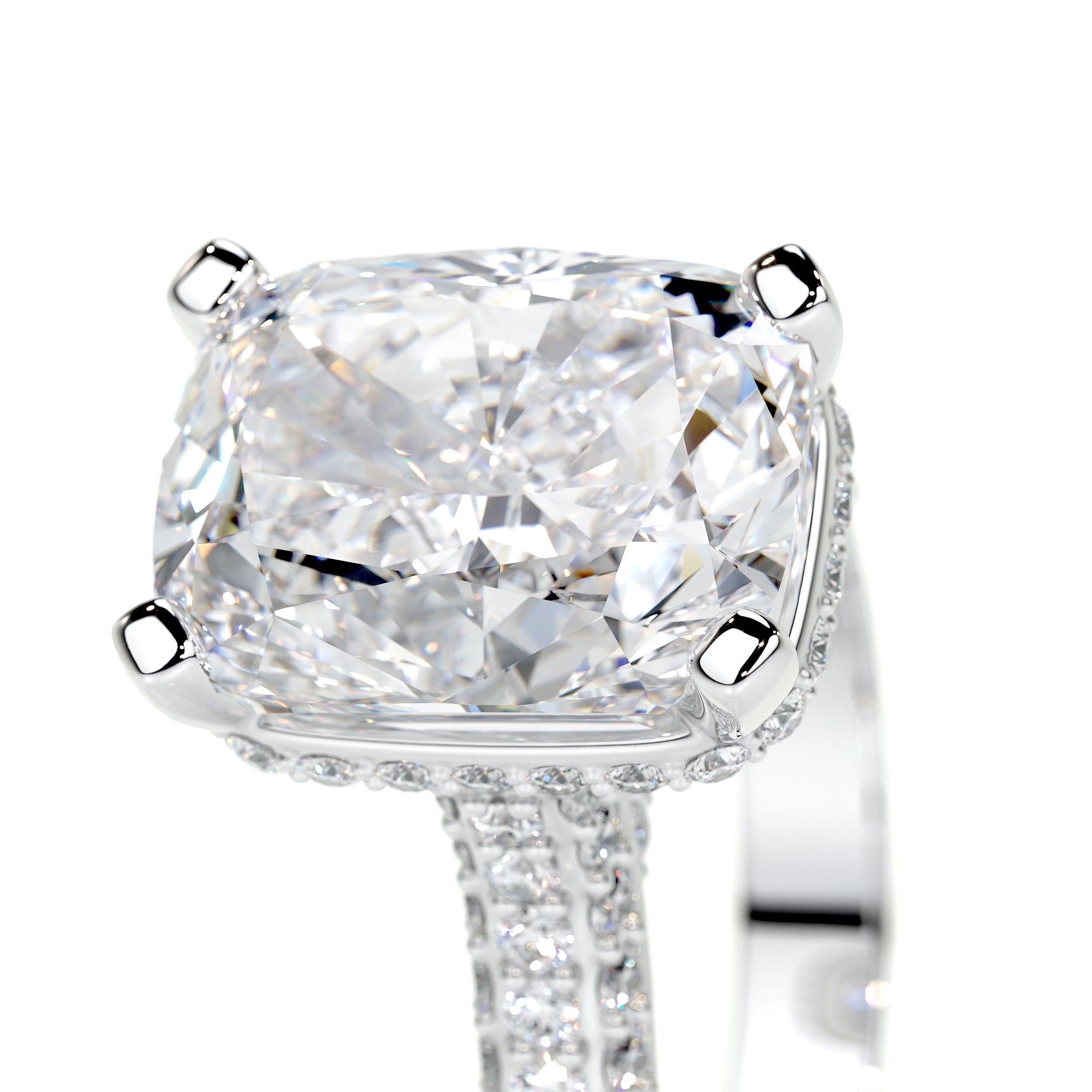 Joana Lab Grown Diamond Ring (3 Carat) -14K White Gold