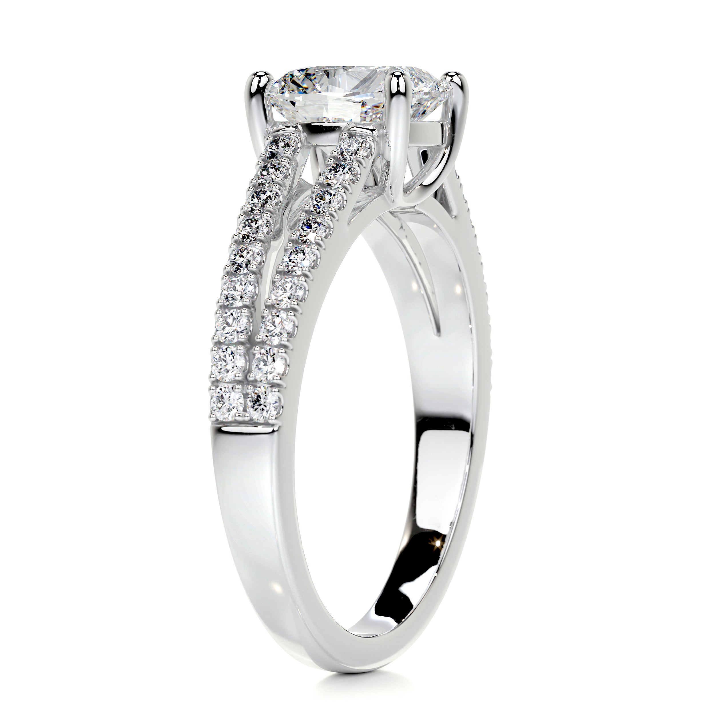 Sadie Diamond Engagement Ring -18K White Gold