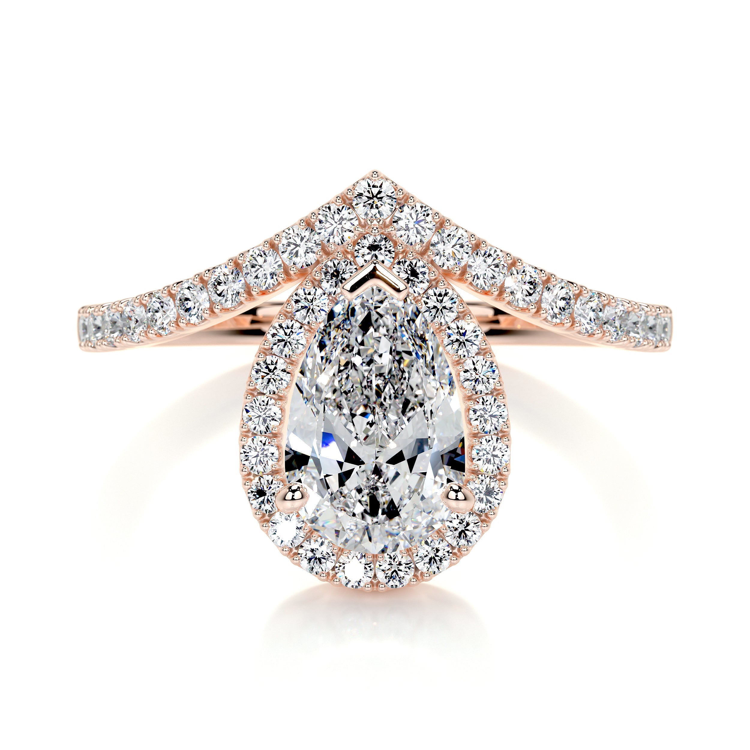 Miranda Lab Grown Diamond Ring (1.55 Carat) -14K Rose Gold