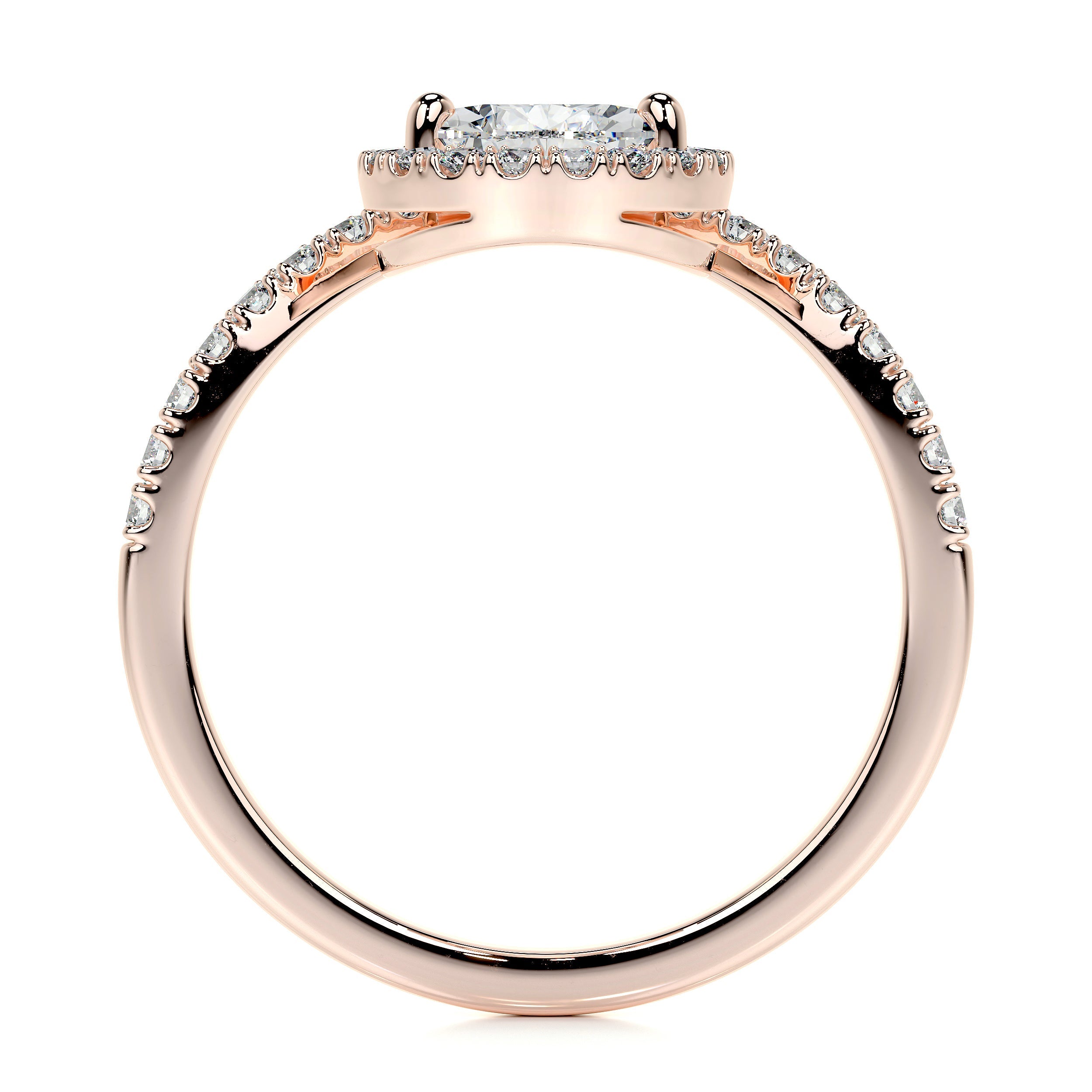Miranda Lab Grown Diamond Ring (1.55 Carat) -14K Rose Gold