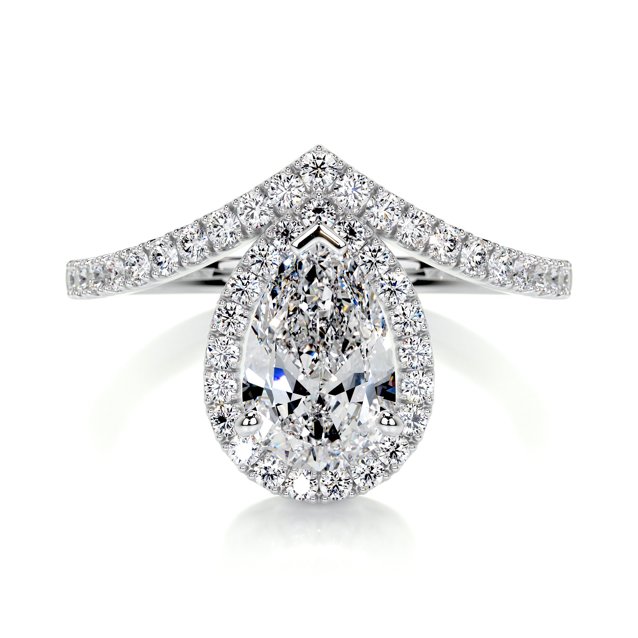 Miranda Lab Grown Diamond Ring   (1.55 Carat) -14K White Gold