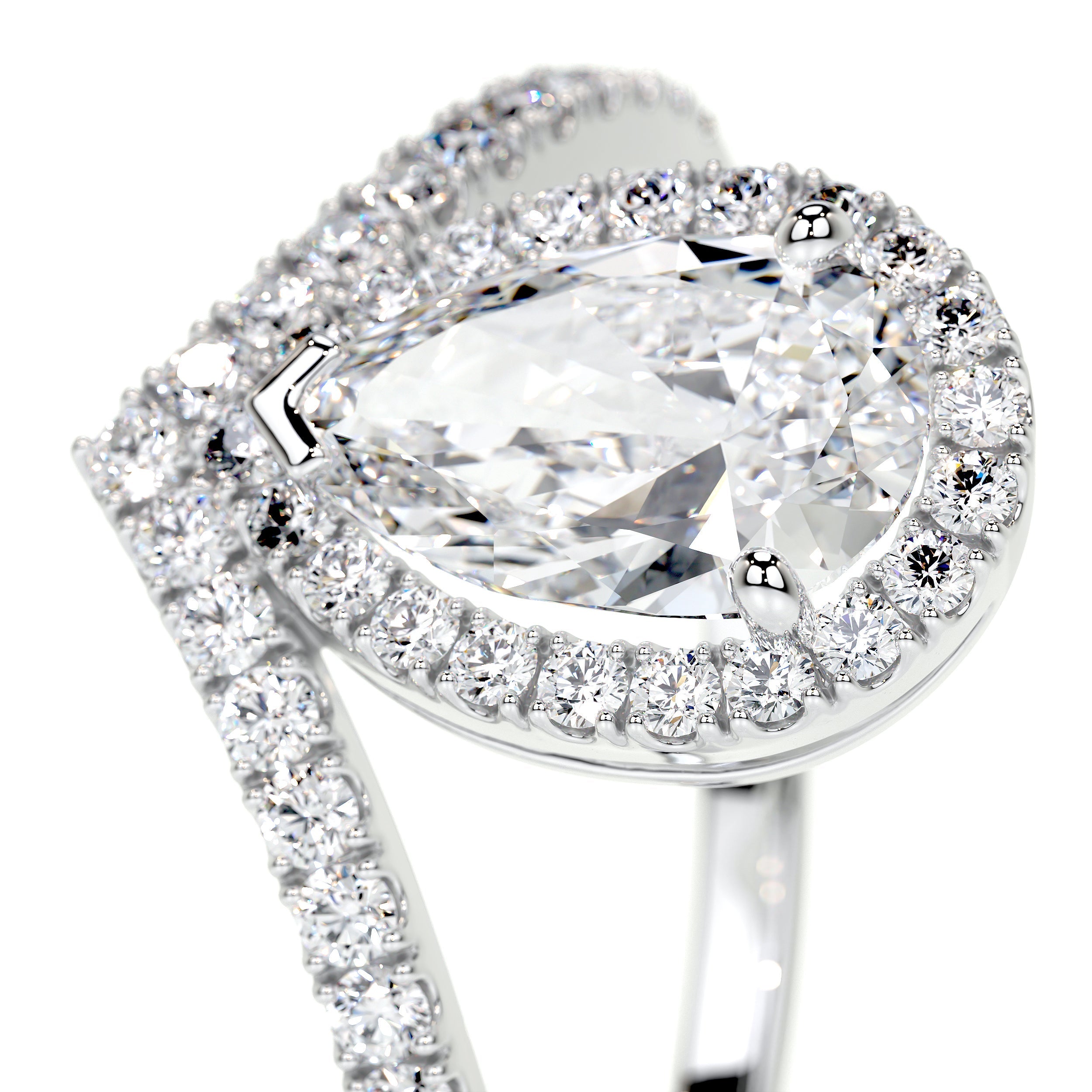 Miranda Lab Grown Diamond Ring   (1.55 Carat) -14K White Gold