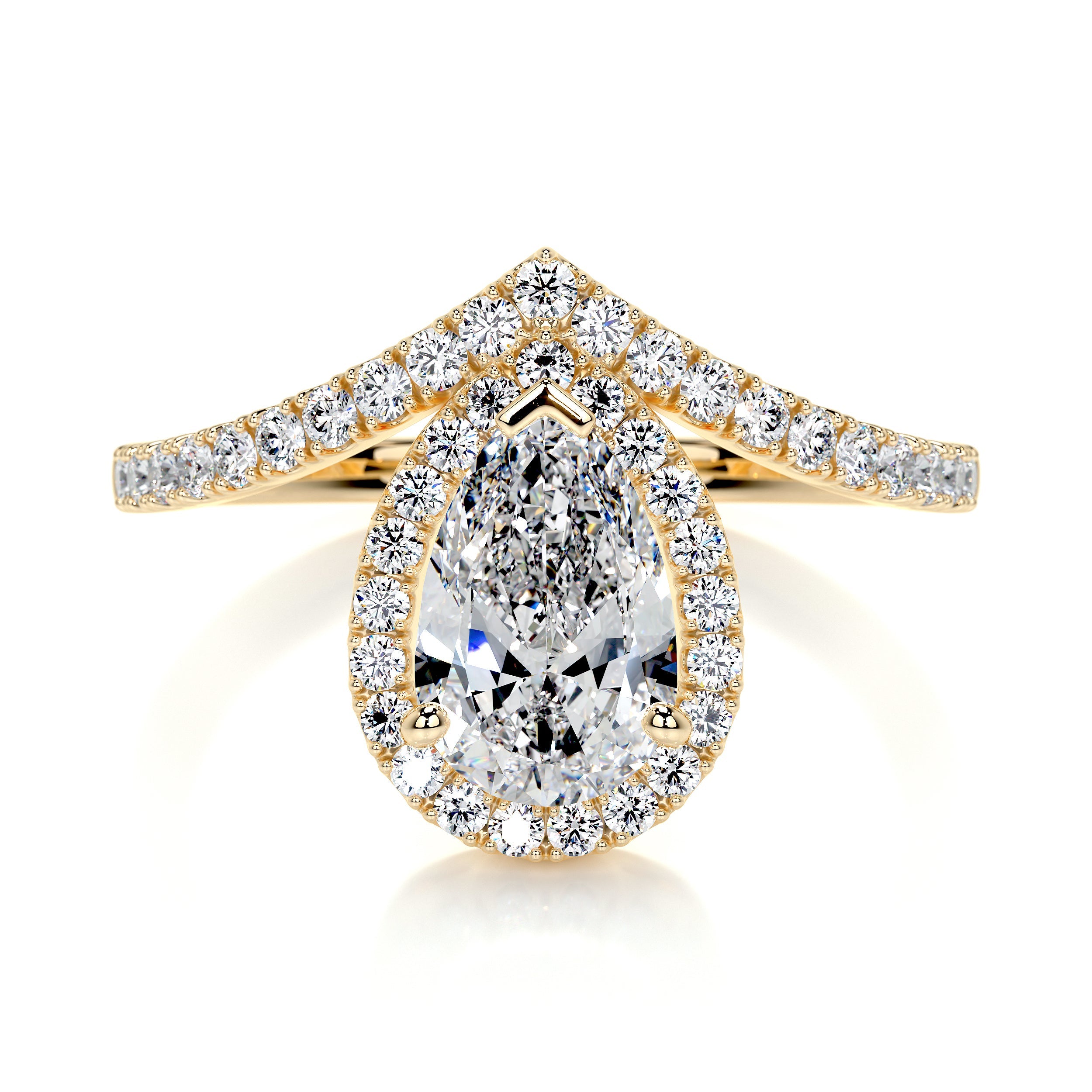 Miranda Lab Grown Diamond Ring (1.55 Carat) -18K Yellow Gold