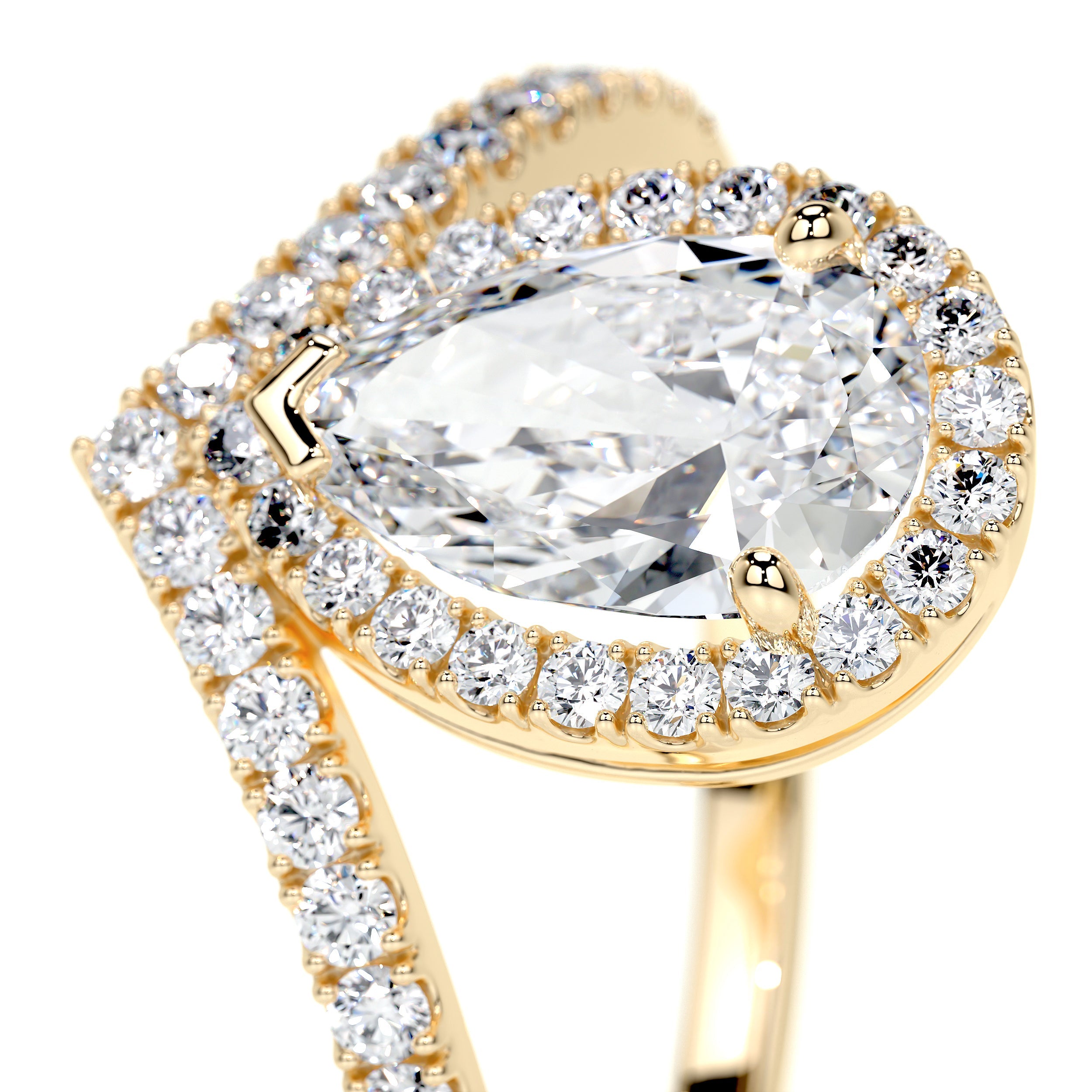 Miranda Lab Grown Diamond Ring (1.55 Carat) -18K Yellow Gold