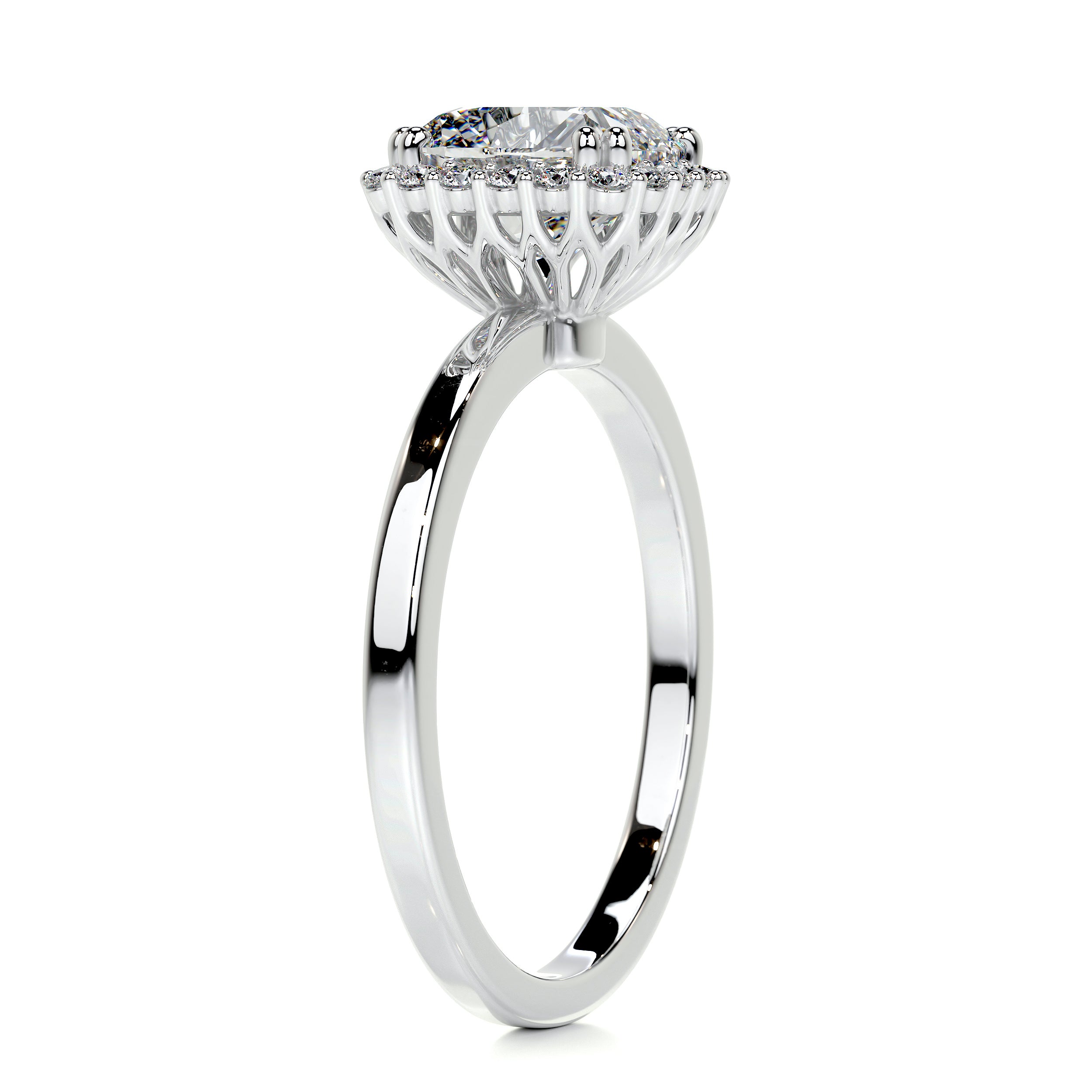 Emery Diamond Engagement Ring - 14K White Gold