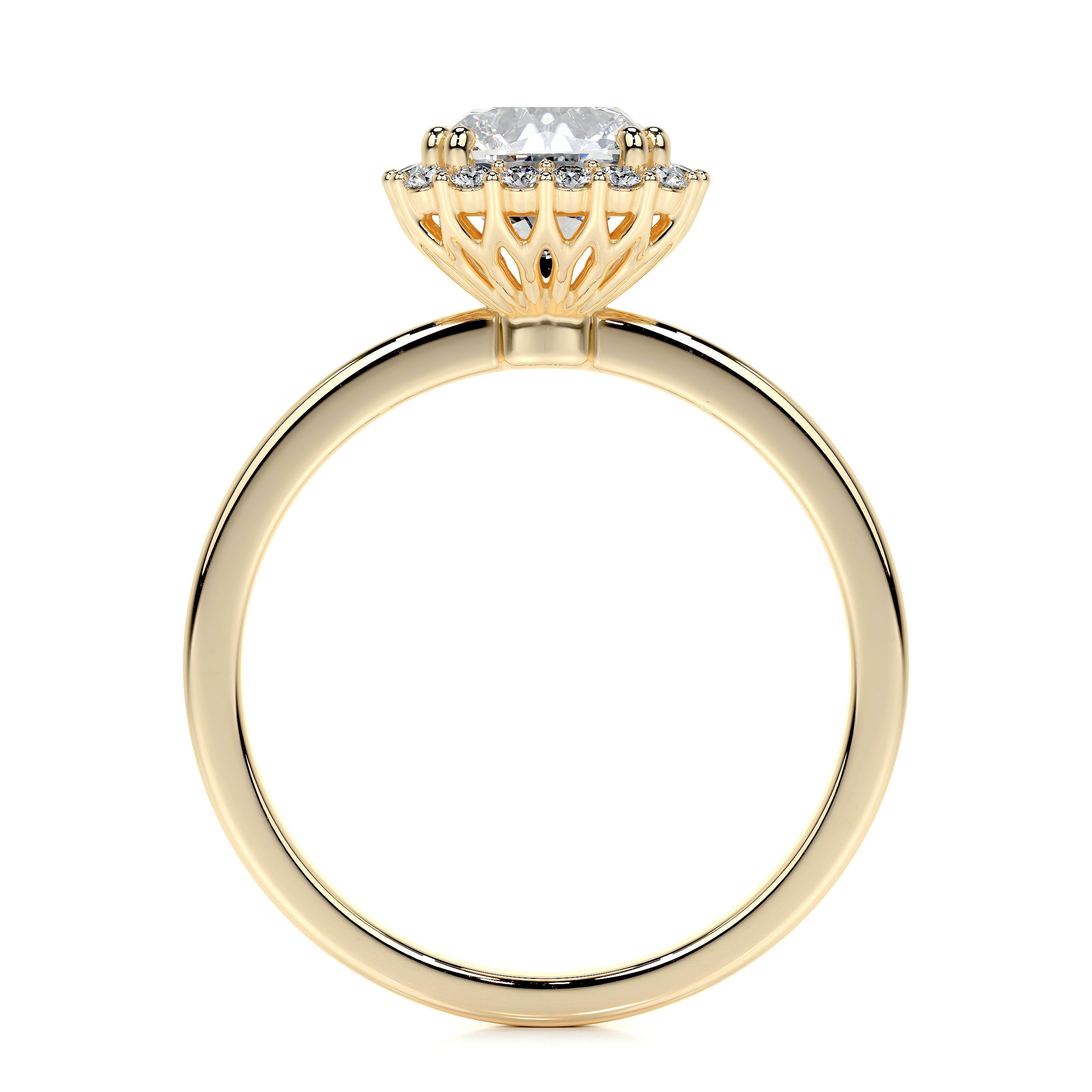 Emery Lab Grown Diamond Ring   (1.75 Carat) - 18K Yellow Gold