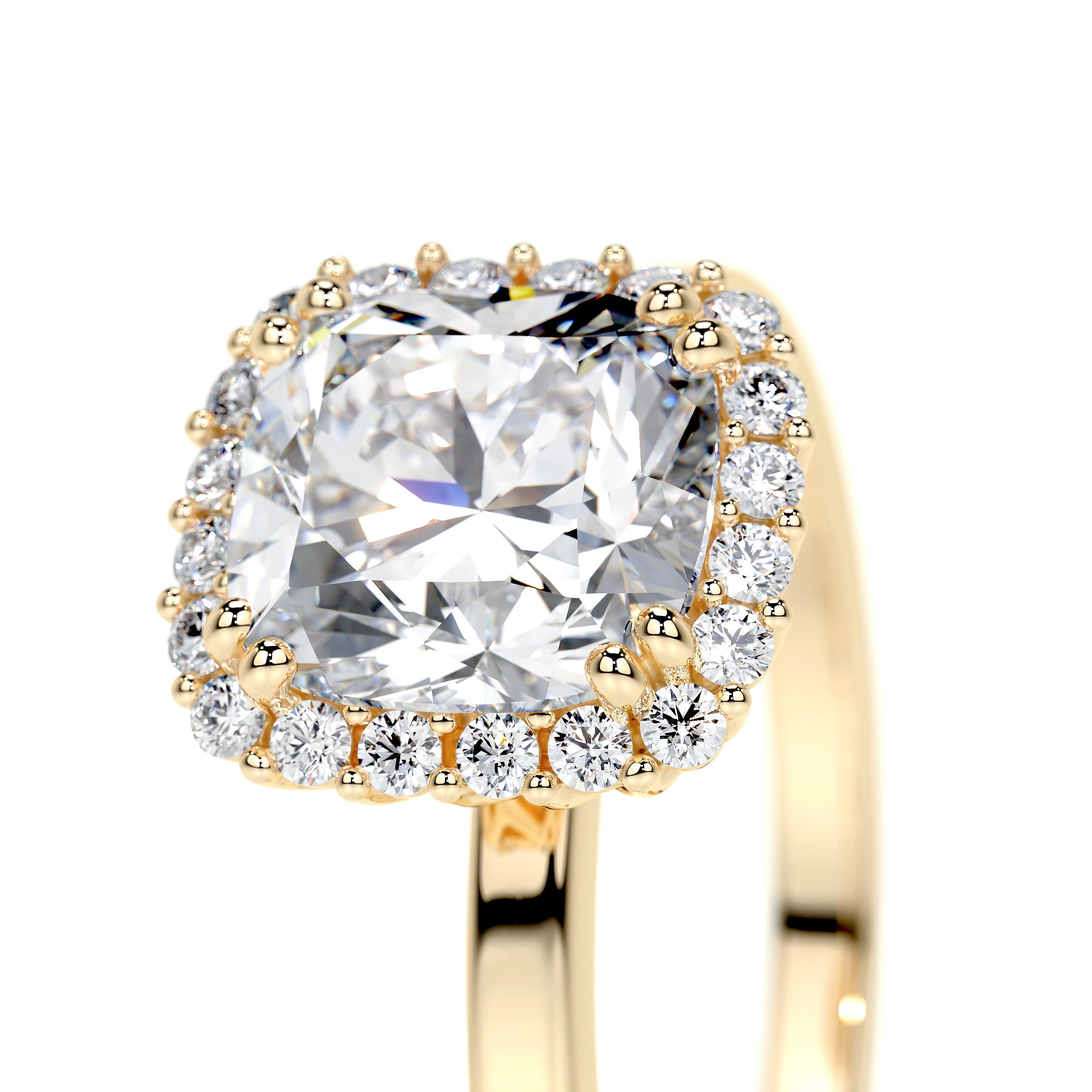 Emery Lab Grown Diamond Ring   (1.75 Carat) - 18K Yellow Gold