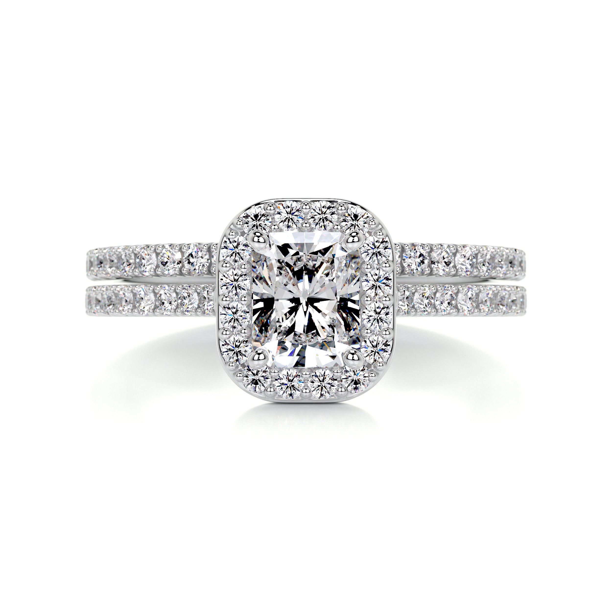 Cora Diamond Bridal Set -14K White Gold