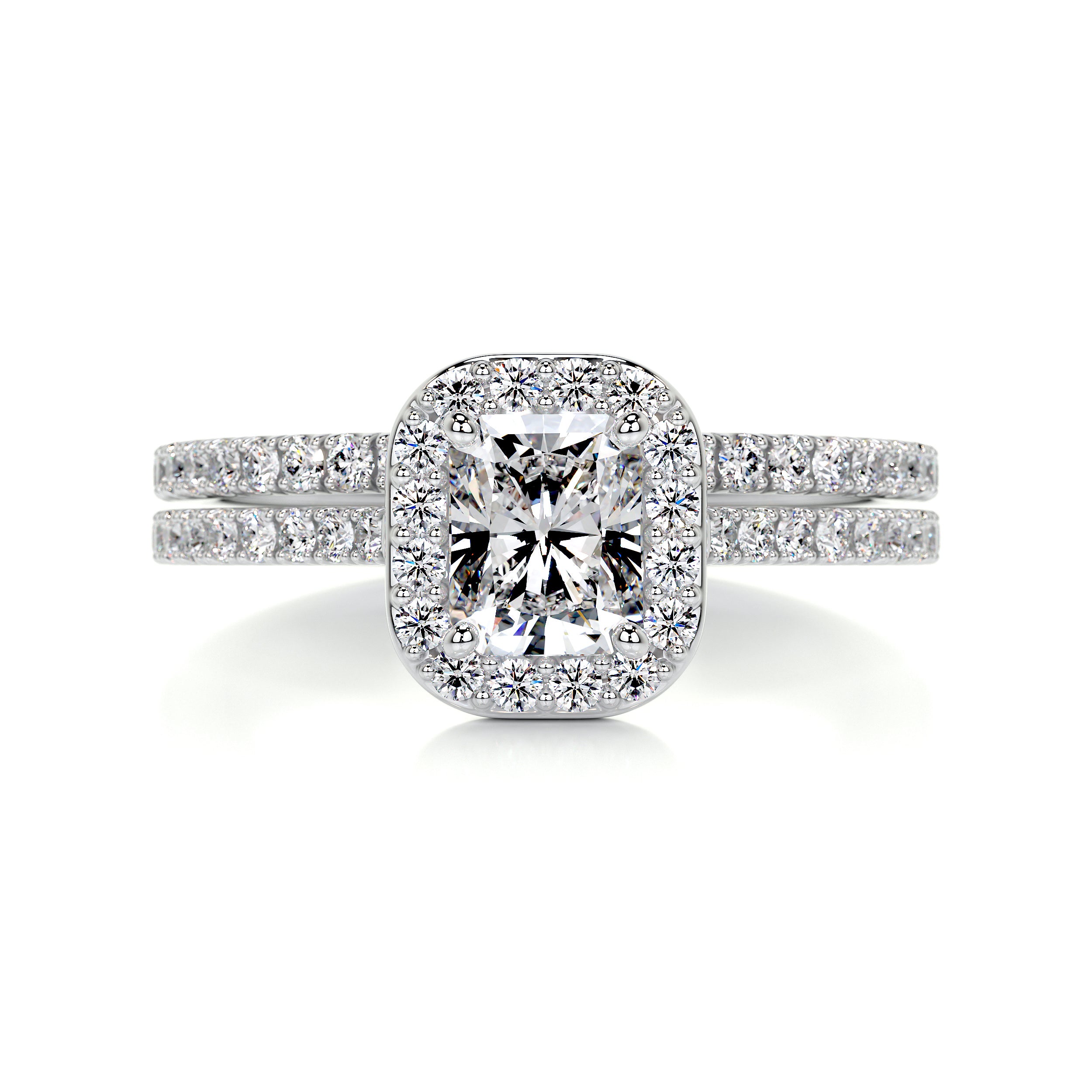 Cora Diamond Bridal Set -18K White Gold
