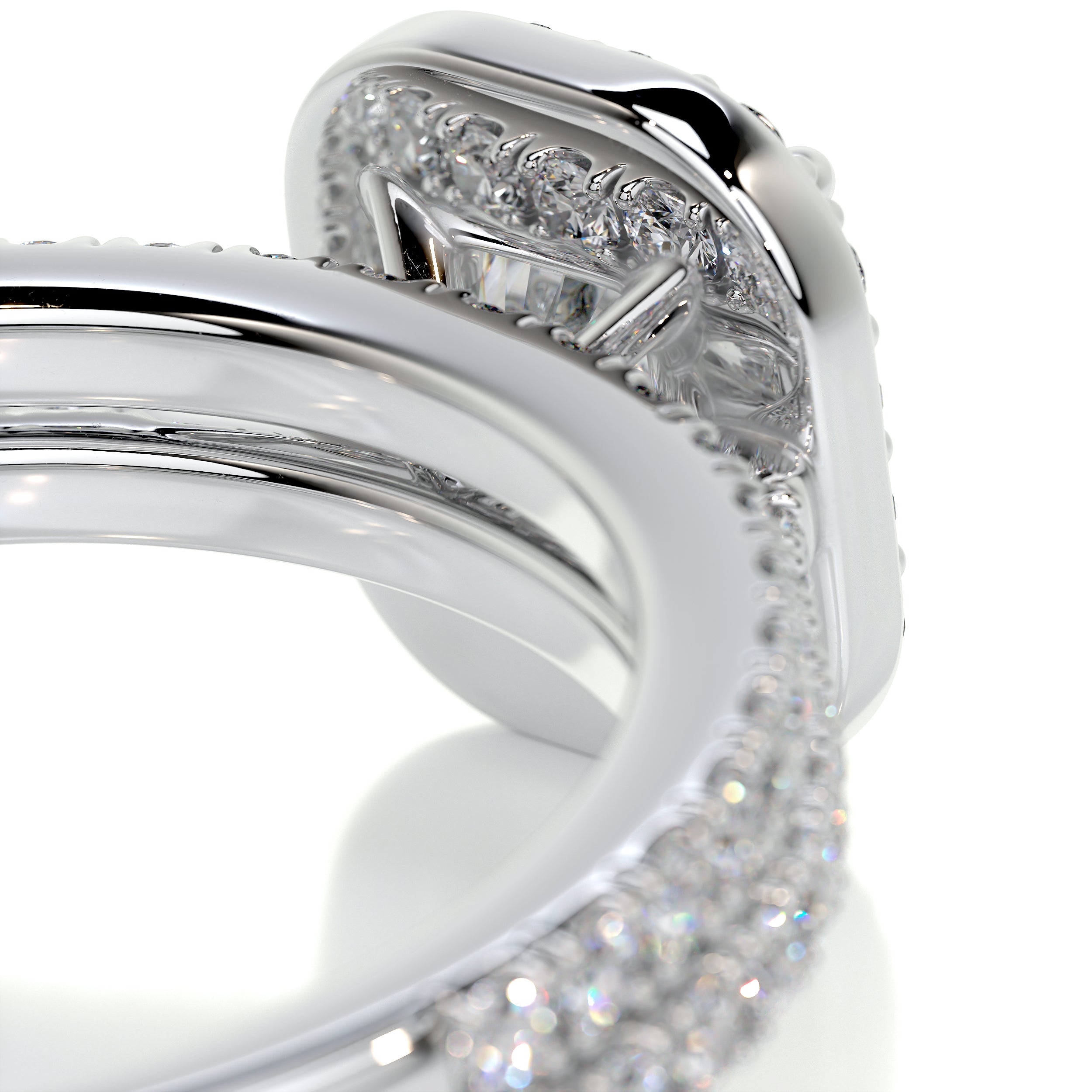 Cora Diamond Bridal Set -14K White Gold