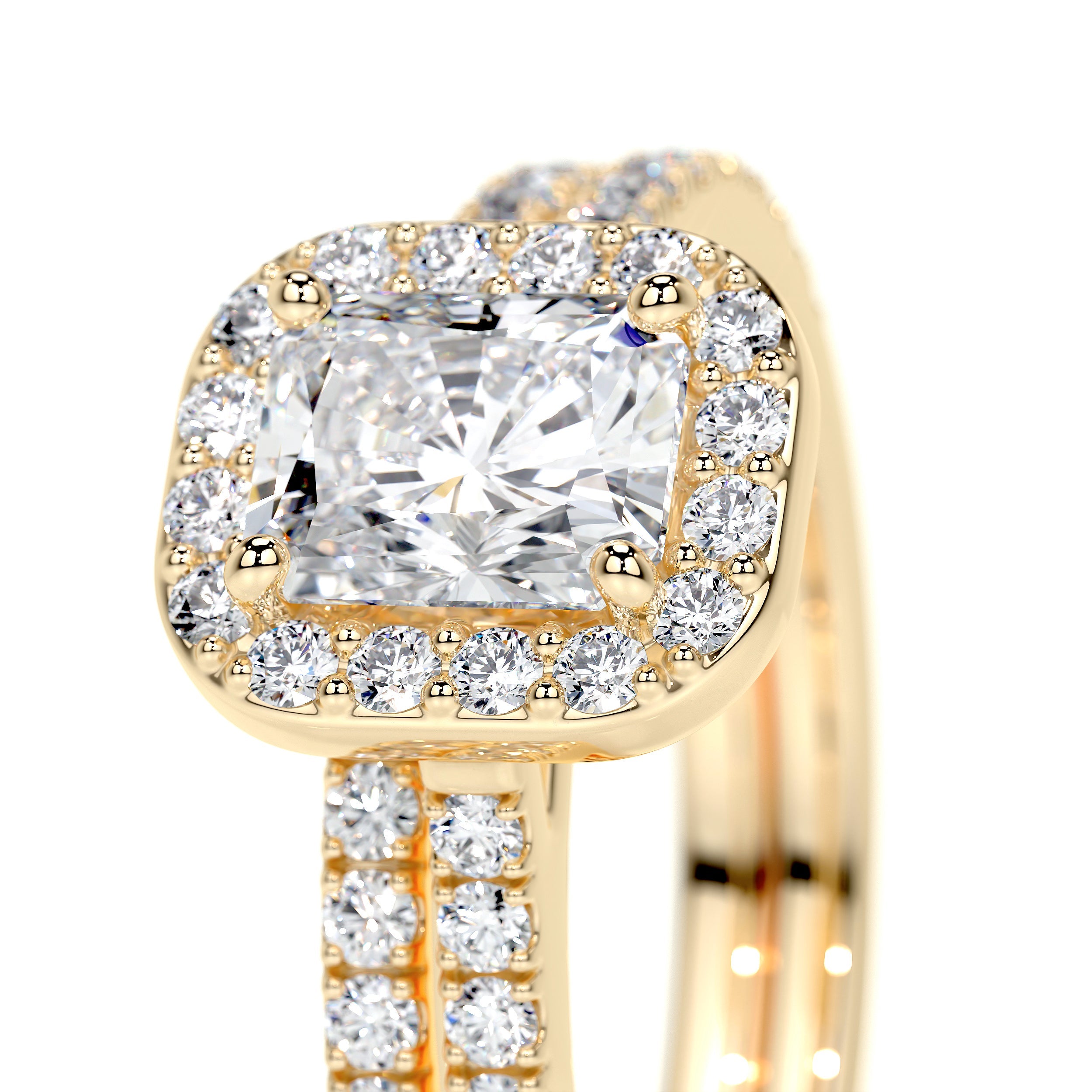 Cora Lab Grown Diamond Bridal Set   (1.5 Carat) -18K Yellow Gold