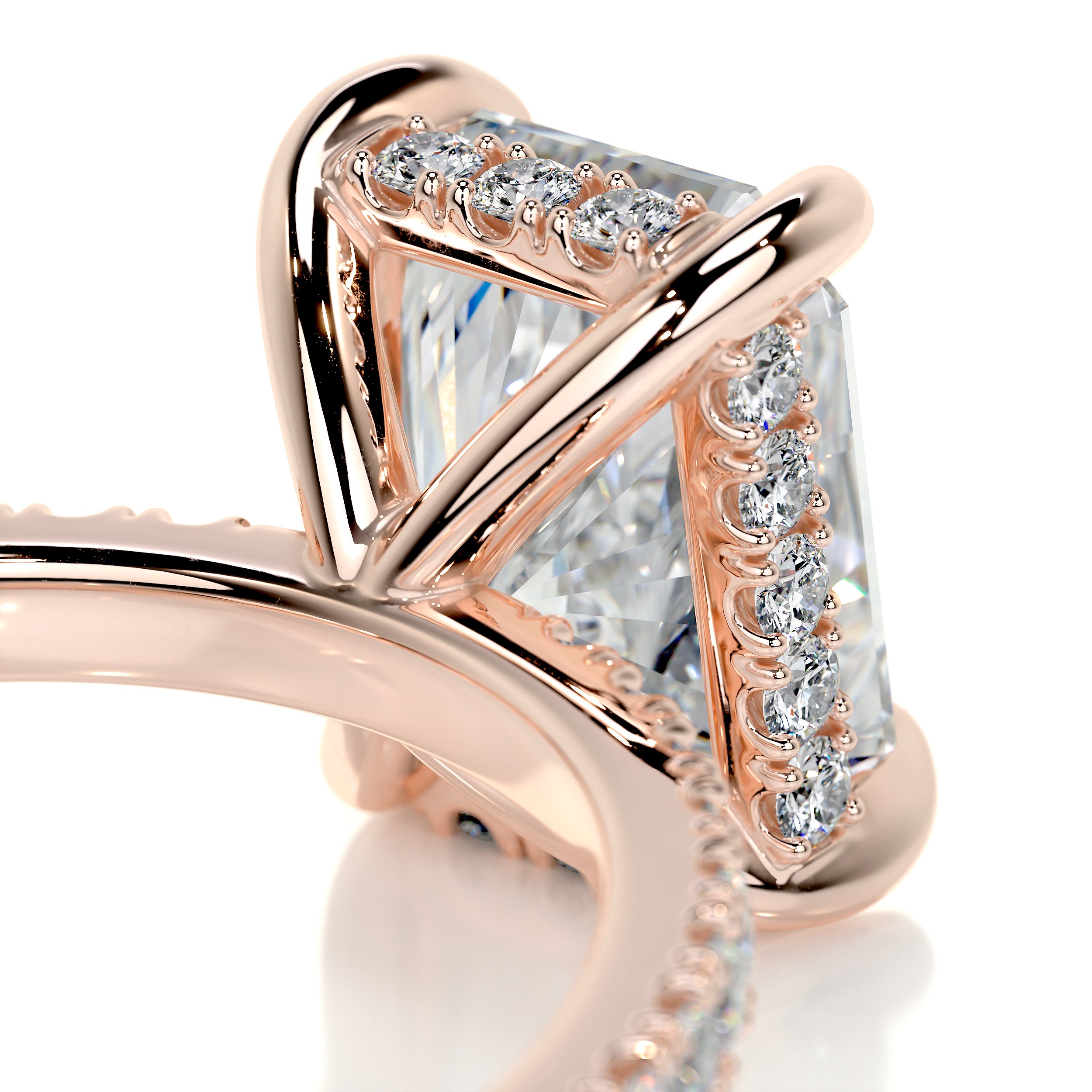 Luna Diamond Engagement Ring -14K Rose Gold